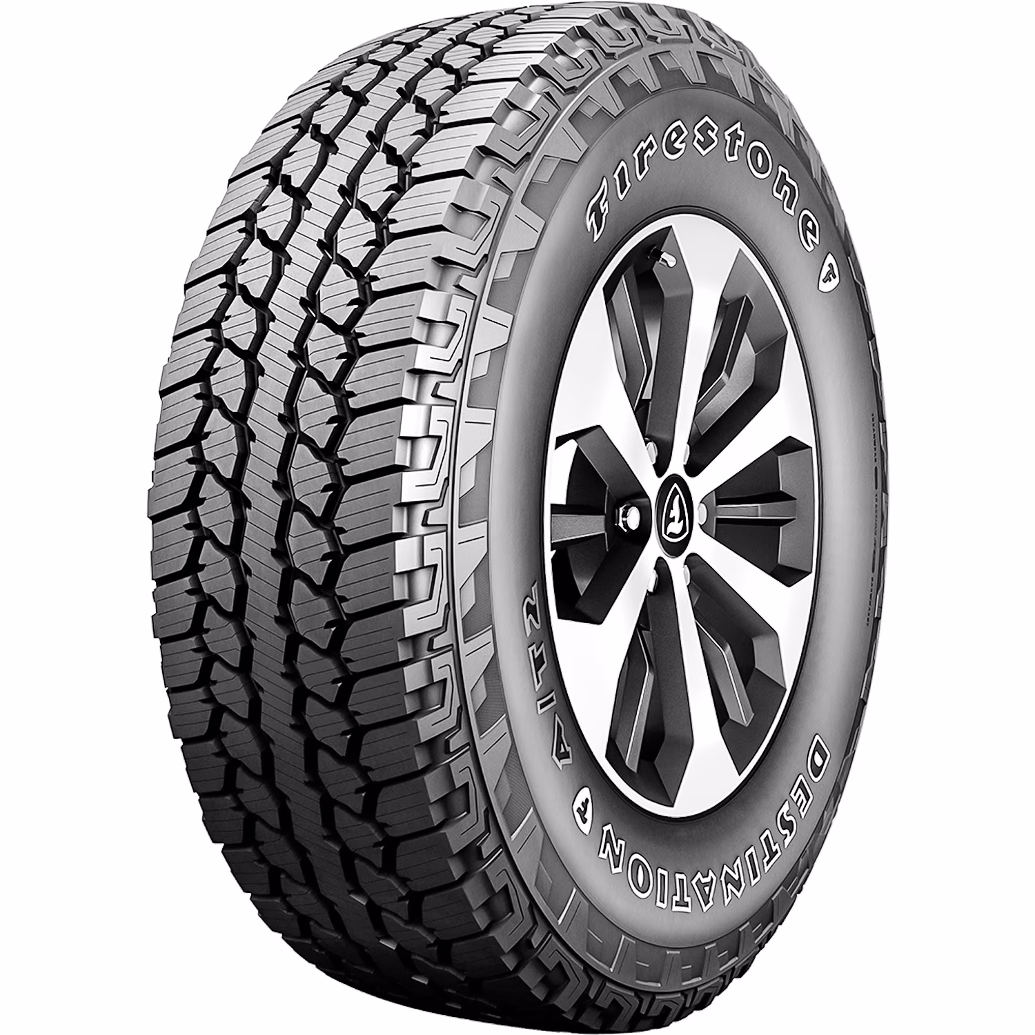 Pair of 2 (TWO) Firestone Destination A/T2 265/75R16 114T AT All Terrain Tires Fits: 1996-99 Chevrolet Tahoe Base, 2006-07 Hummer H3 Base