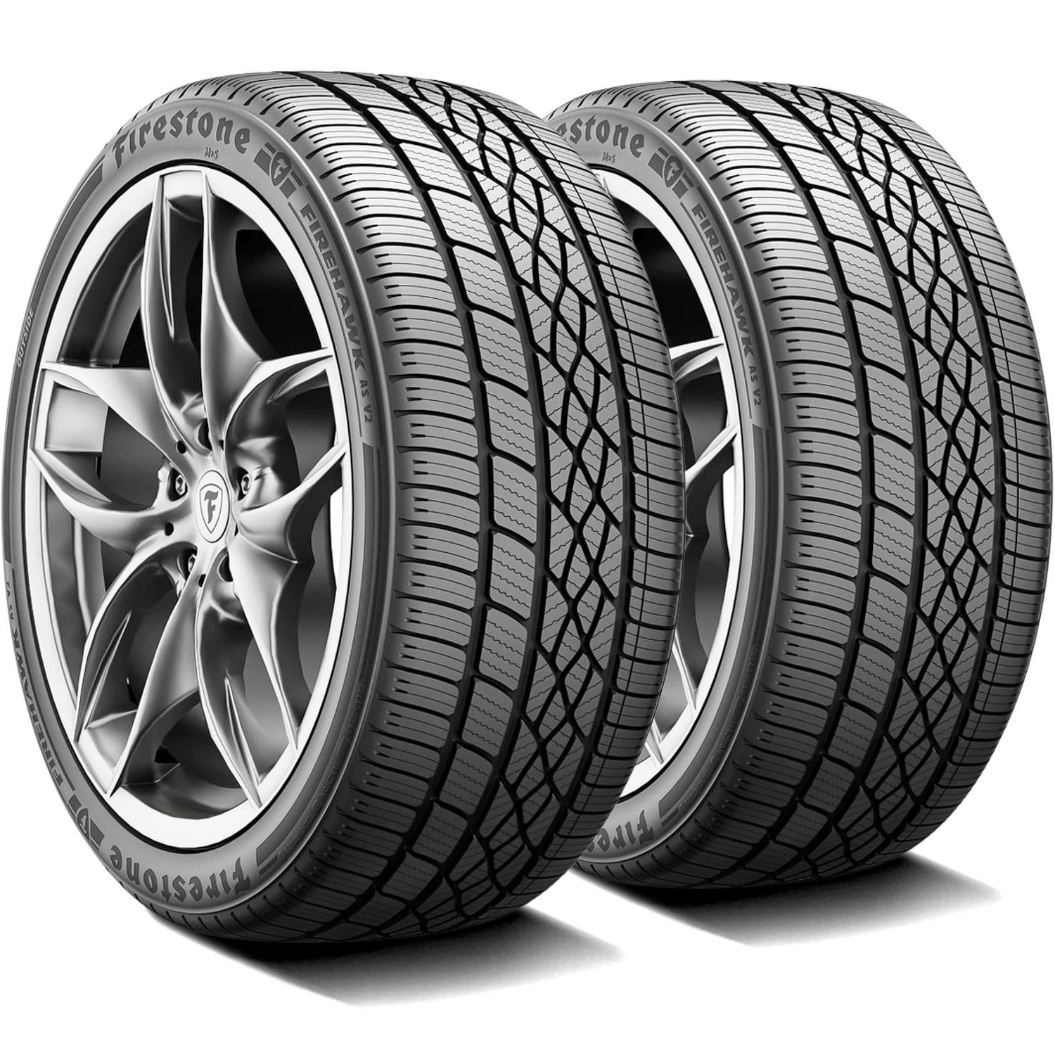 Pair of 2 (TWO) Firestone Firehawk AS V2 215/55R17 94V A/S Performance Tires Fits: 2011-15 Chevrolet Cruze Eco, 2012-14 Toyota Camry Hybrid XLE
