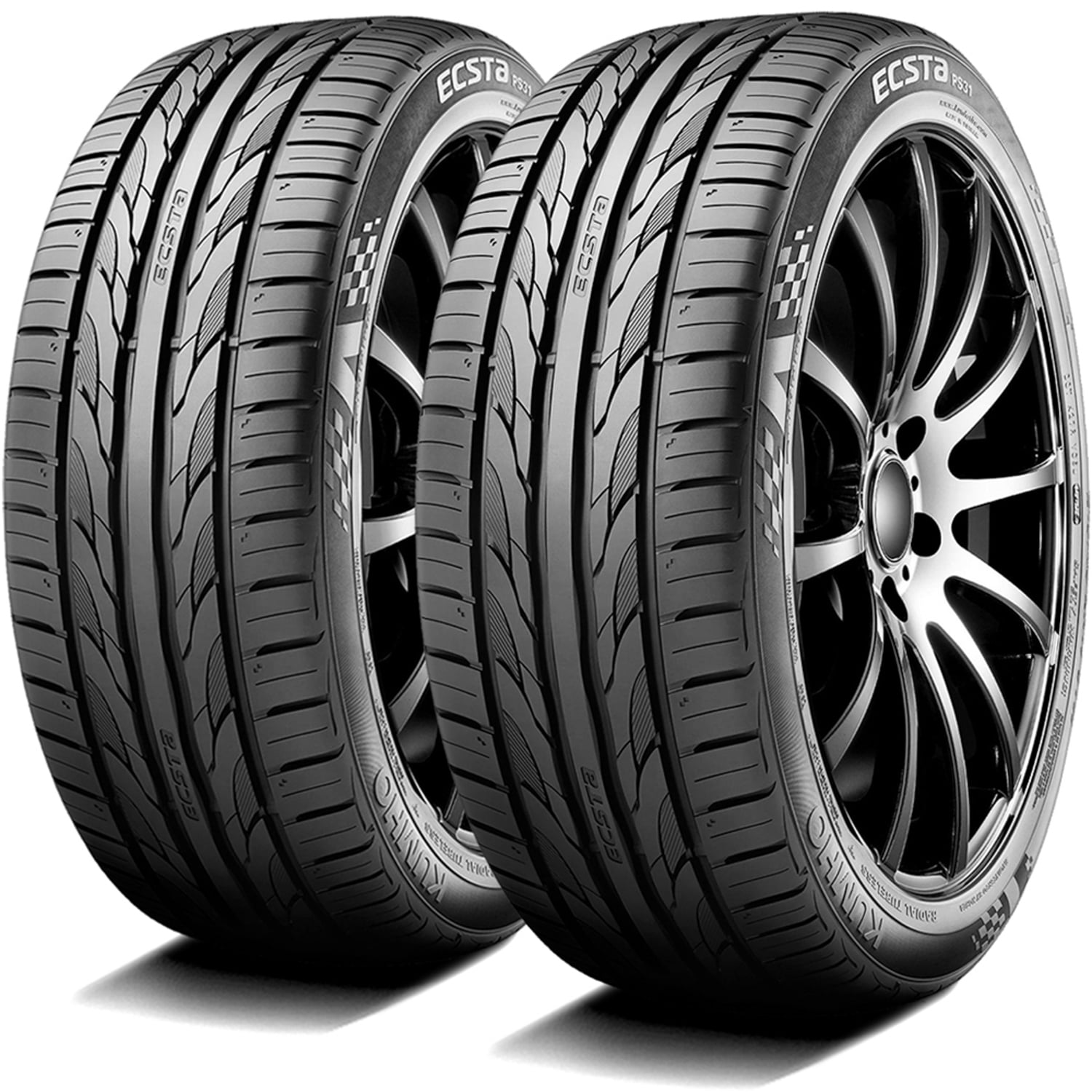 Pair of 2 (TWO) Kumho Ecsta PS31 215/55R17 ZR 94W High Performance Tires Fits: 2011-15 Chevrolet Cruze Eco, 2012-14 Toyota Camry Hybrid XLE