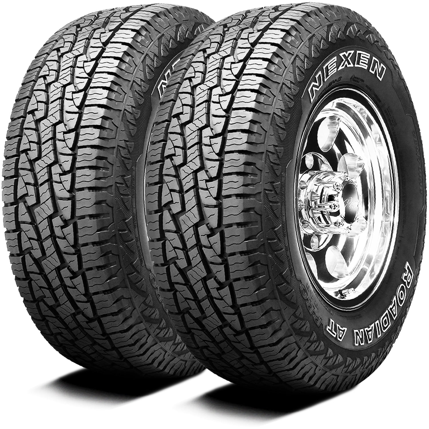 Pair of 2 Nexen Roadian AT Pro RA8 245/75R16 120/116R E 10 Ply a/t All Terrain Light Truck Tires