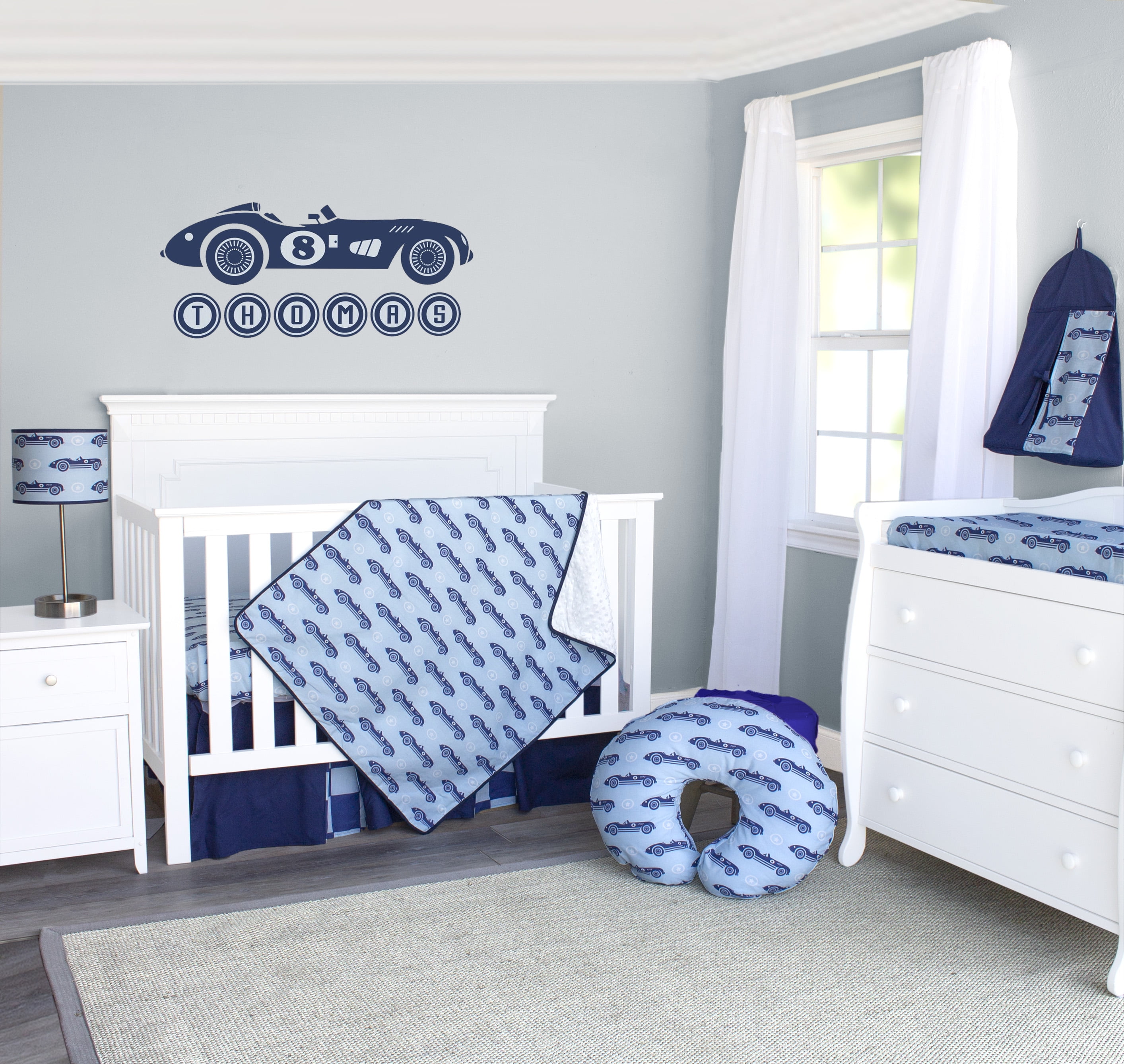 Pam Grace Creations 3 Piece Cars Crib Bedding Set