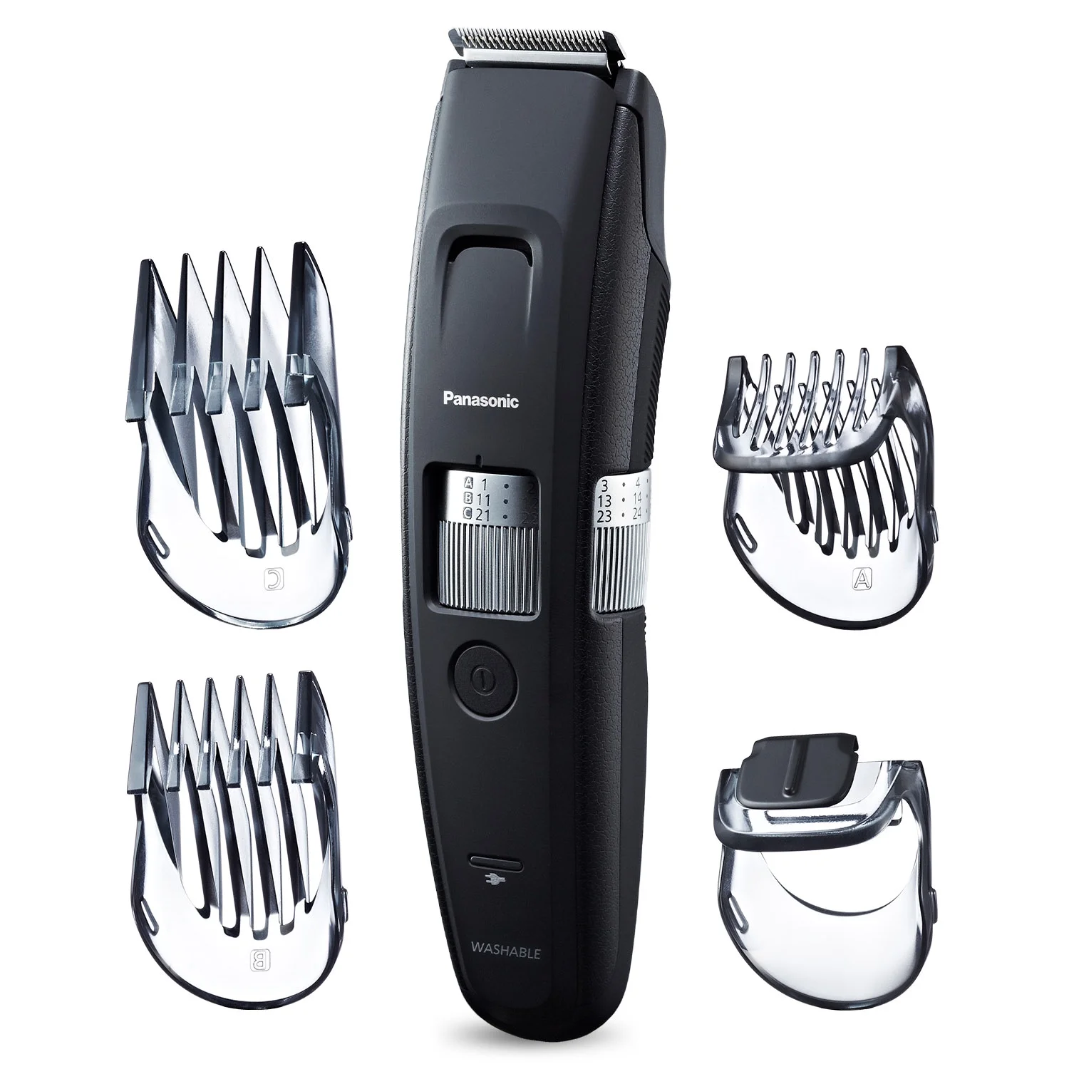 Panasonic Long Beard Trimmer with 4 Comb Attachments - ER-GB96-K