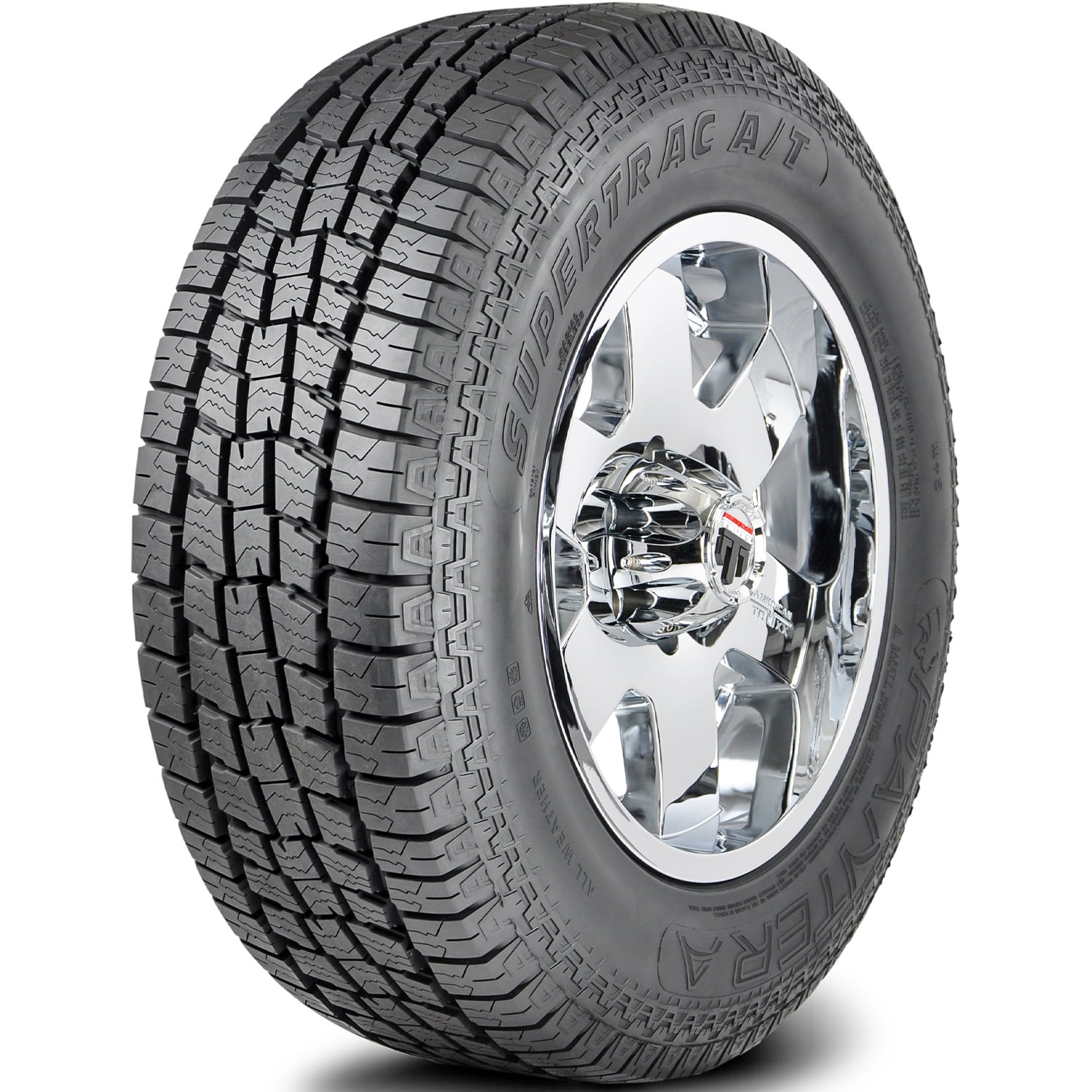 Pantera Supertrac A/T LT 245/75R16 Load E 10 Ply AT All Terrain Tire Fits: 2015 Toyota Tacoma TRD Pro, 1995-2002 Chevrolet Tahoe LT