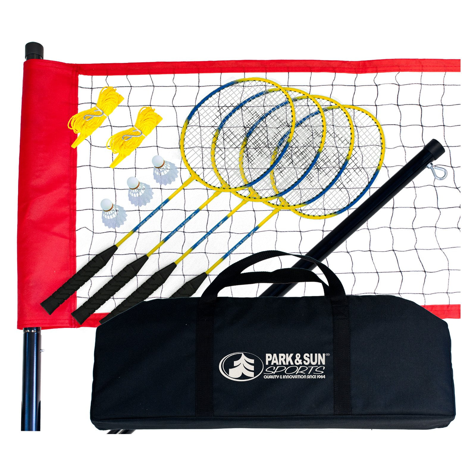 Park and Sun Sports Badminton Set with Carry Bag, 21' W x 30" H