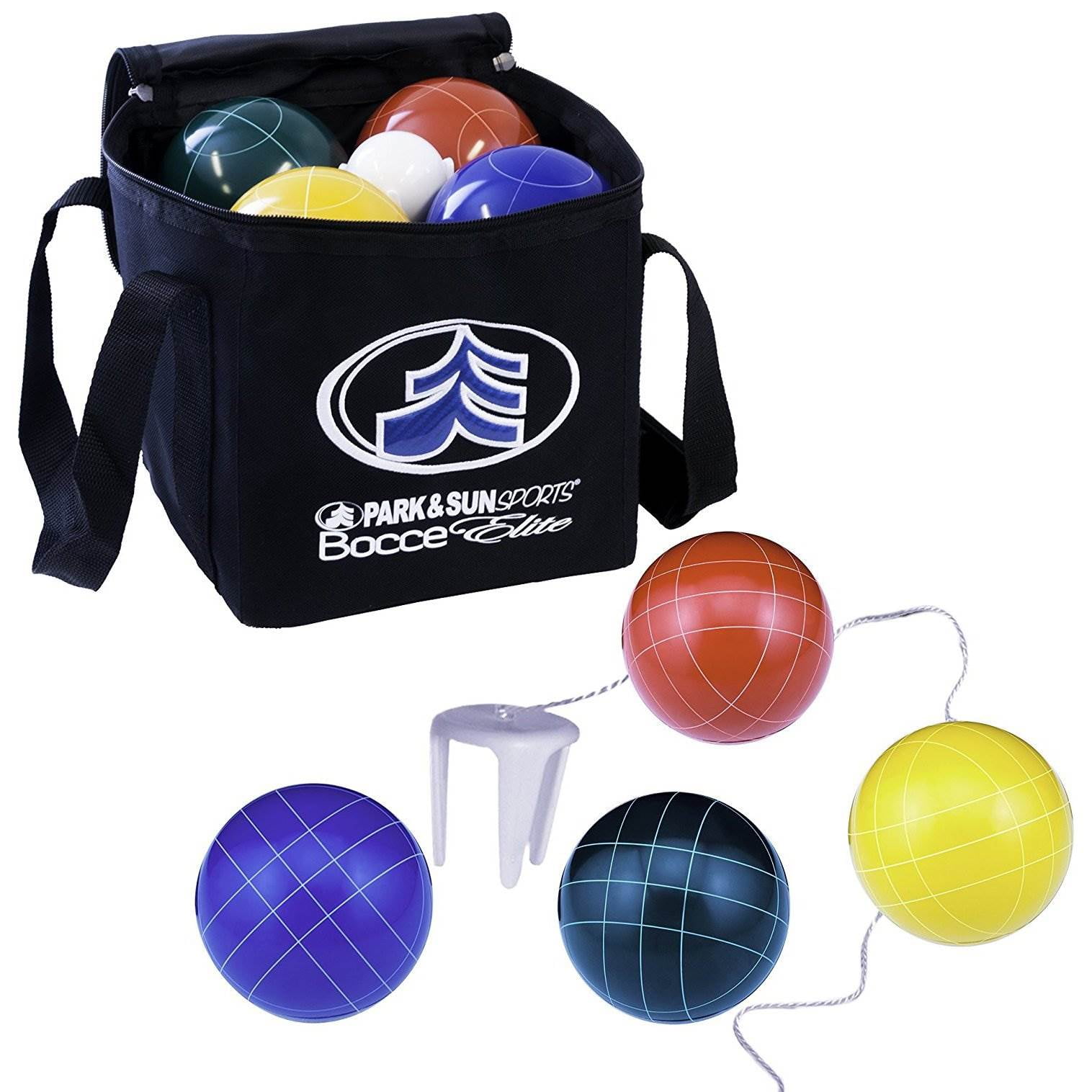 Park & Sun Sports Bocce Elite Pro 109mm Set with Deluxe Carrying Bag | BB-109E
