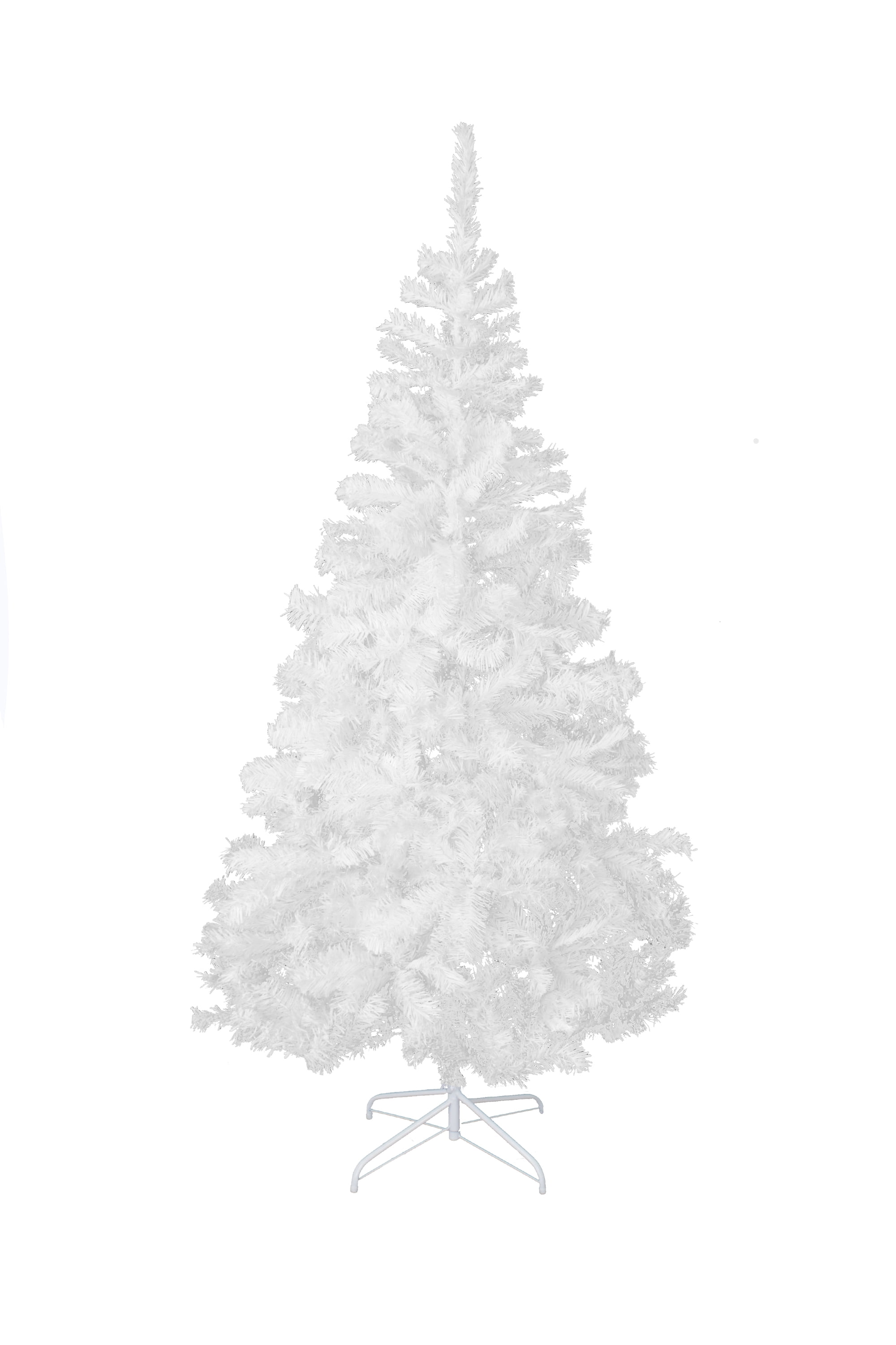 Perfect Holiday 4 ft Crystal Artificial White Christmas Tree, Hinged branches, 291 pvc tips with Metal stand