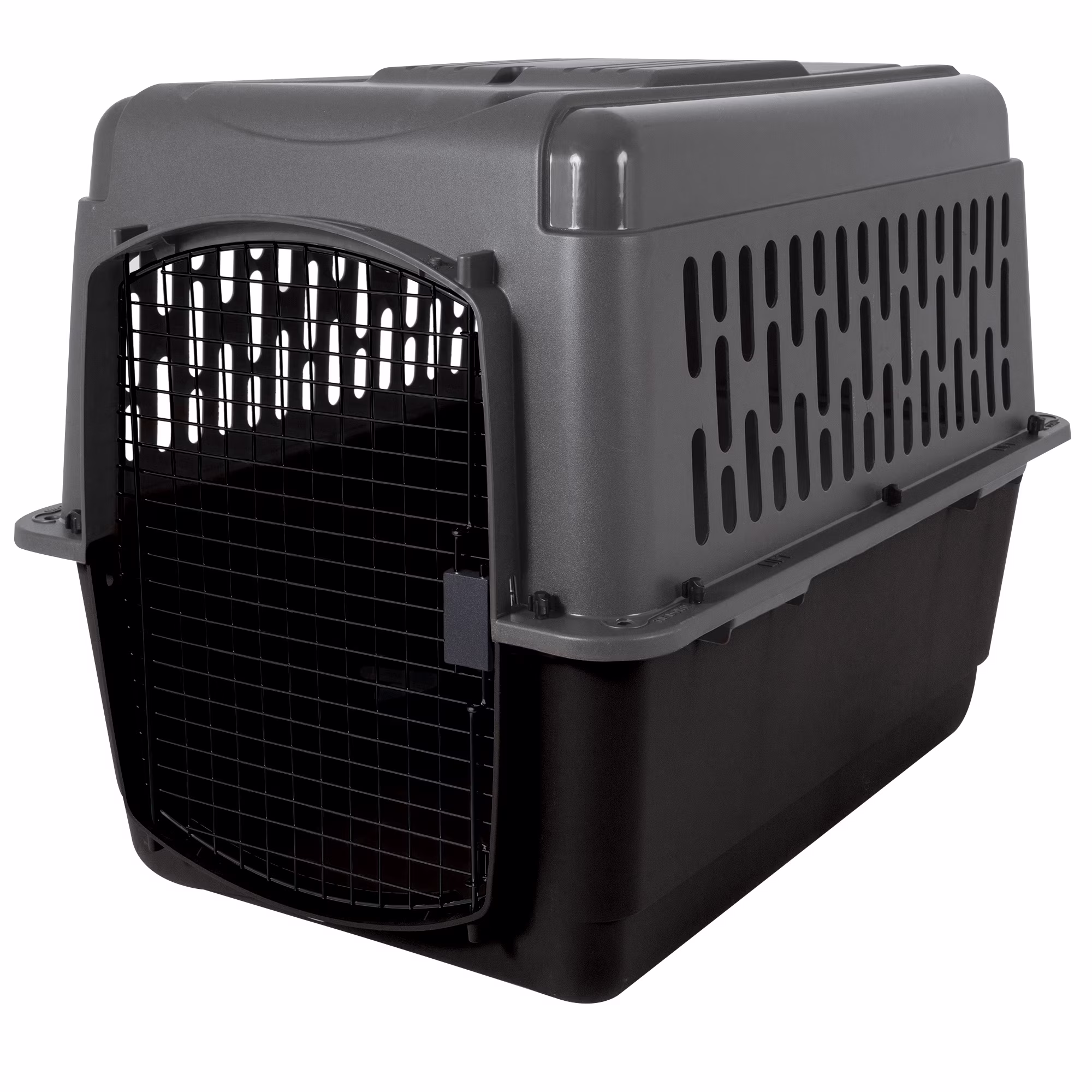 Petmate Pet Porter Traditional Travel Dog Kennel Portable Plastic Carrier, Medium to Large 36" for Dogs 50-70 lb, Gray