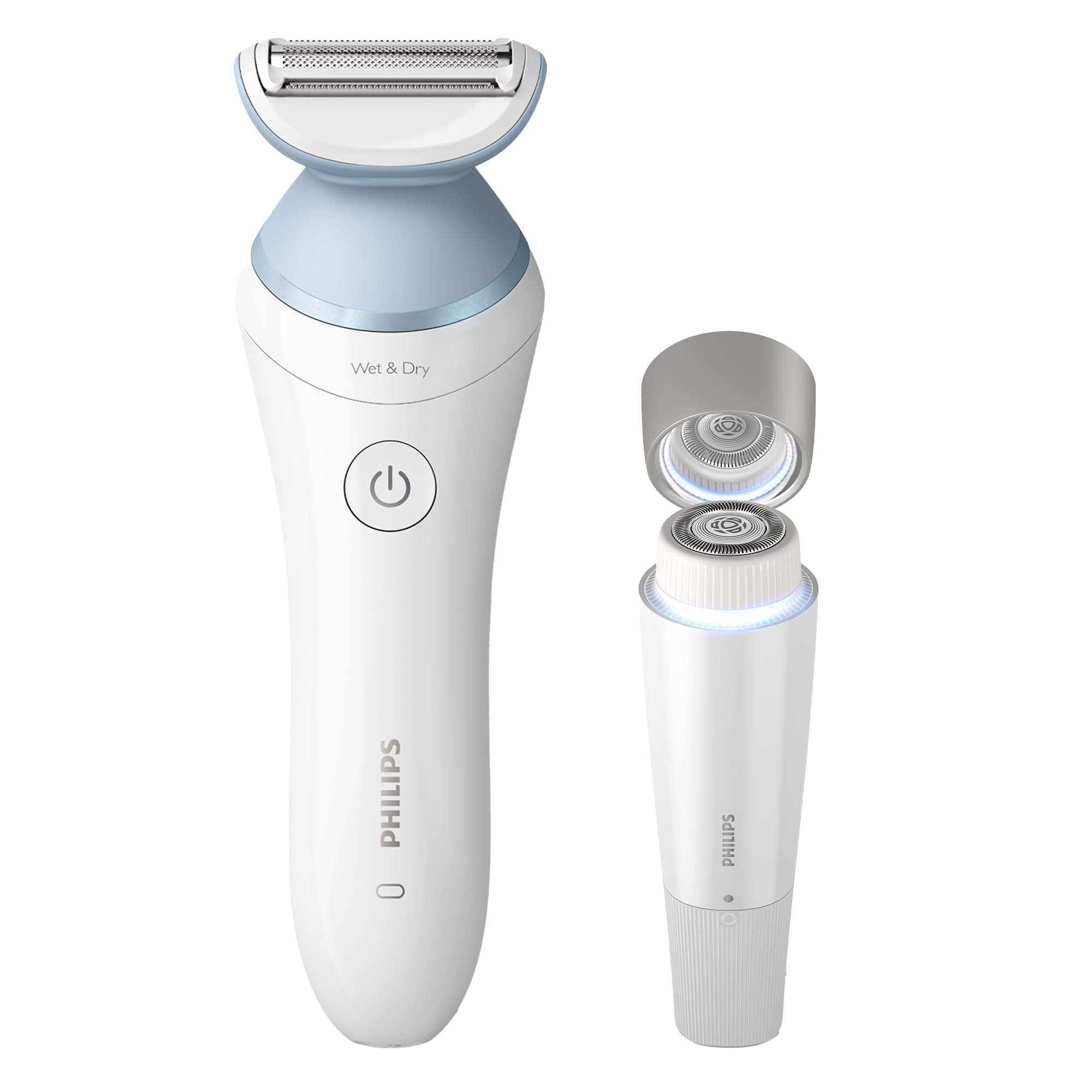 Philips Lady Electric Shaver Series 8000 with Electric Facial Hair Remover, Cordless, BRL166/91