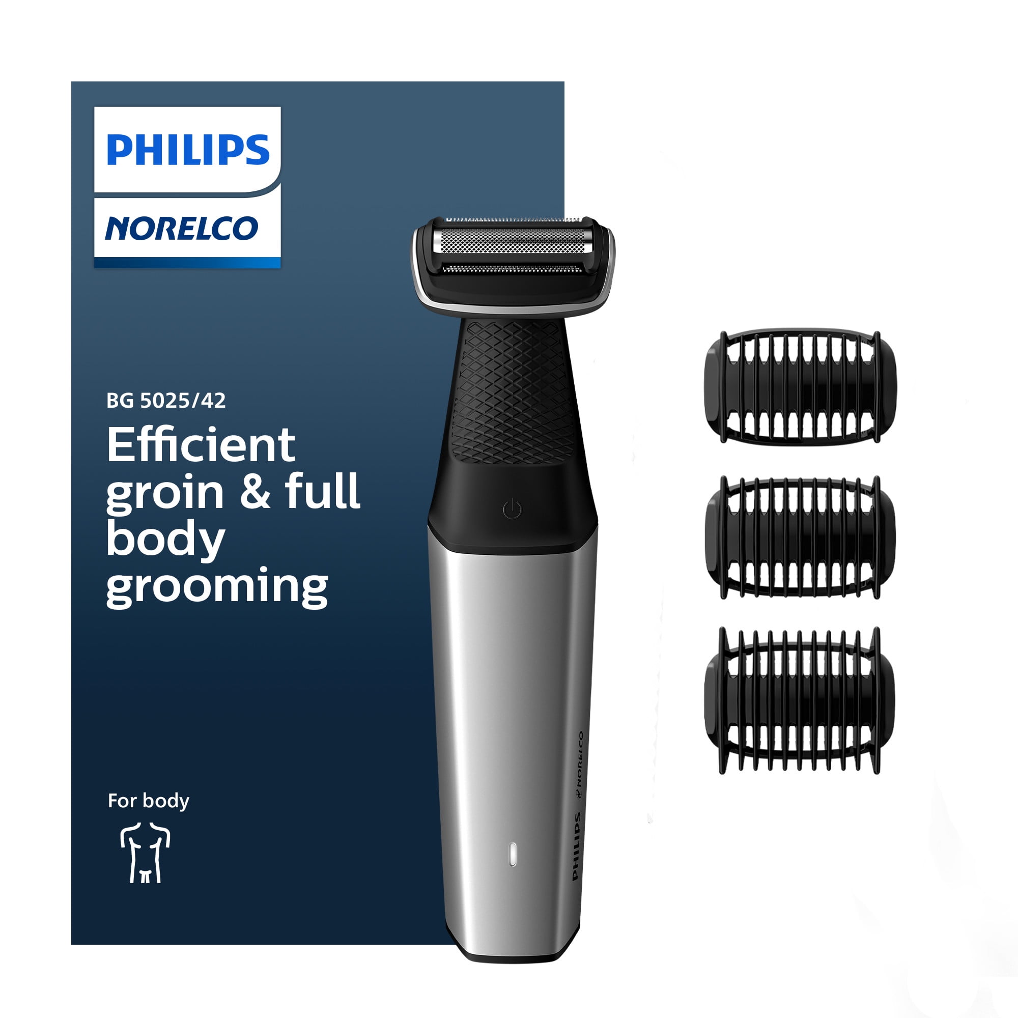 Philips Norelco Bodygroom Series 5000 Showerproof Body Electric Shaver and Trimmer, BG5025/42