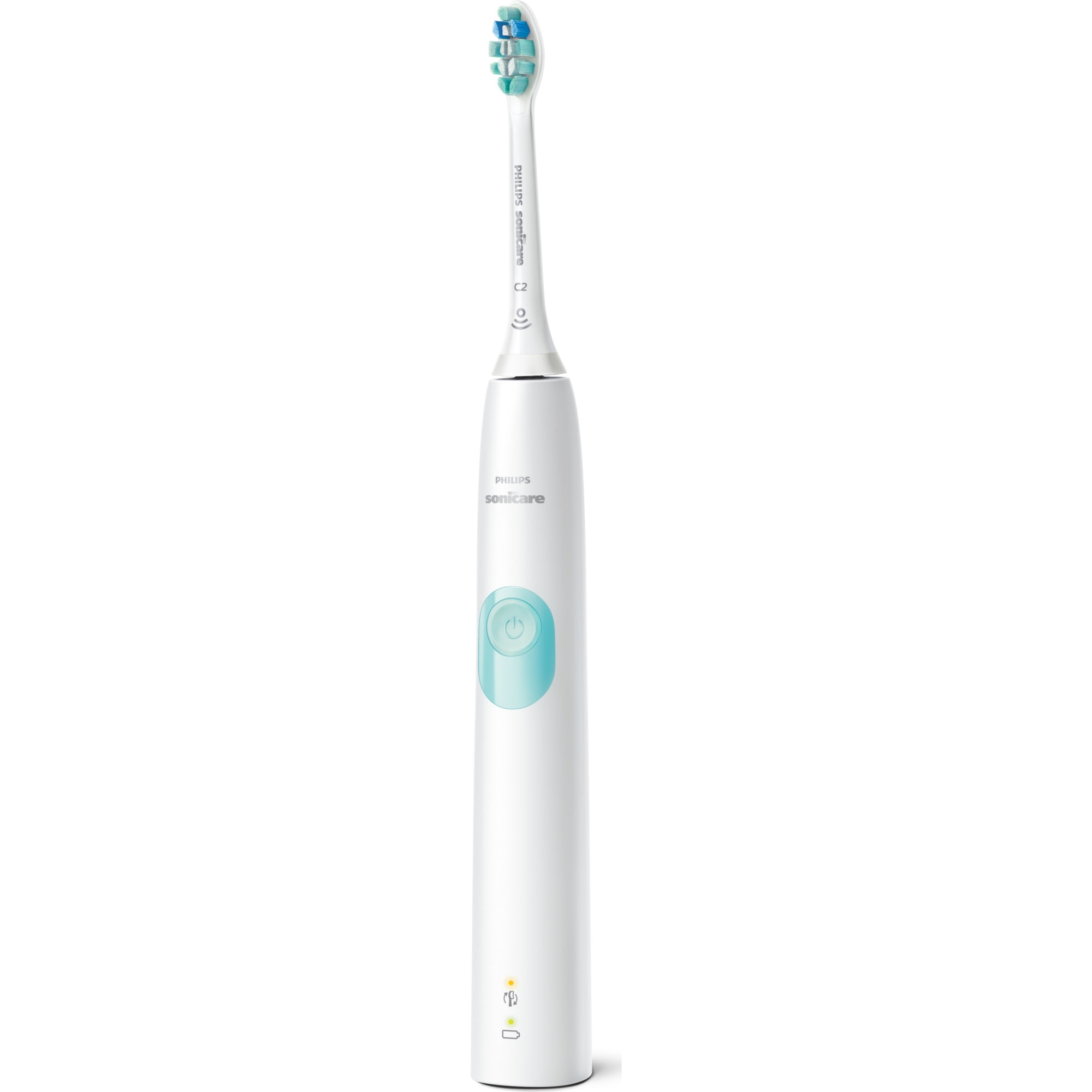 Philips Sonicare ProtectiveClean 4100 Plaque Control, Rechargeable electric toothbrush with pressure sensor, White Mint HX6817/01