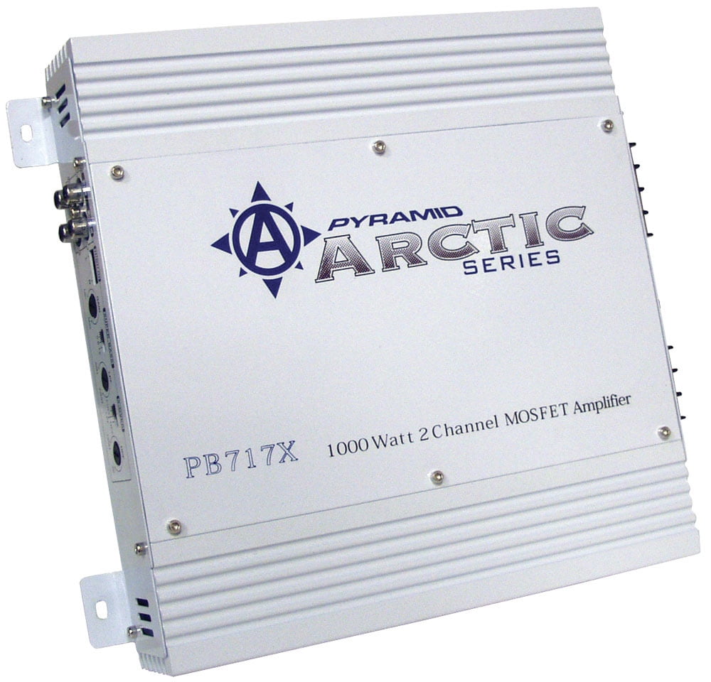 Pyramid® Car Audio Pb717x Arctic Series 2-channel Bridgeable Class Ab Amp (1,000 Watts)
