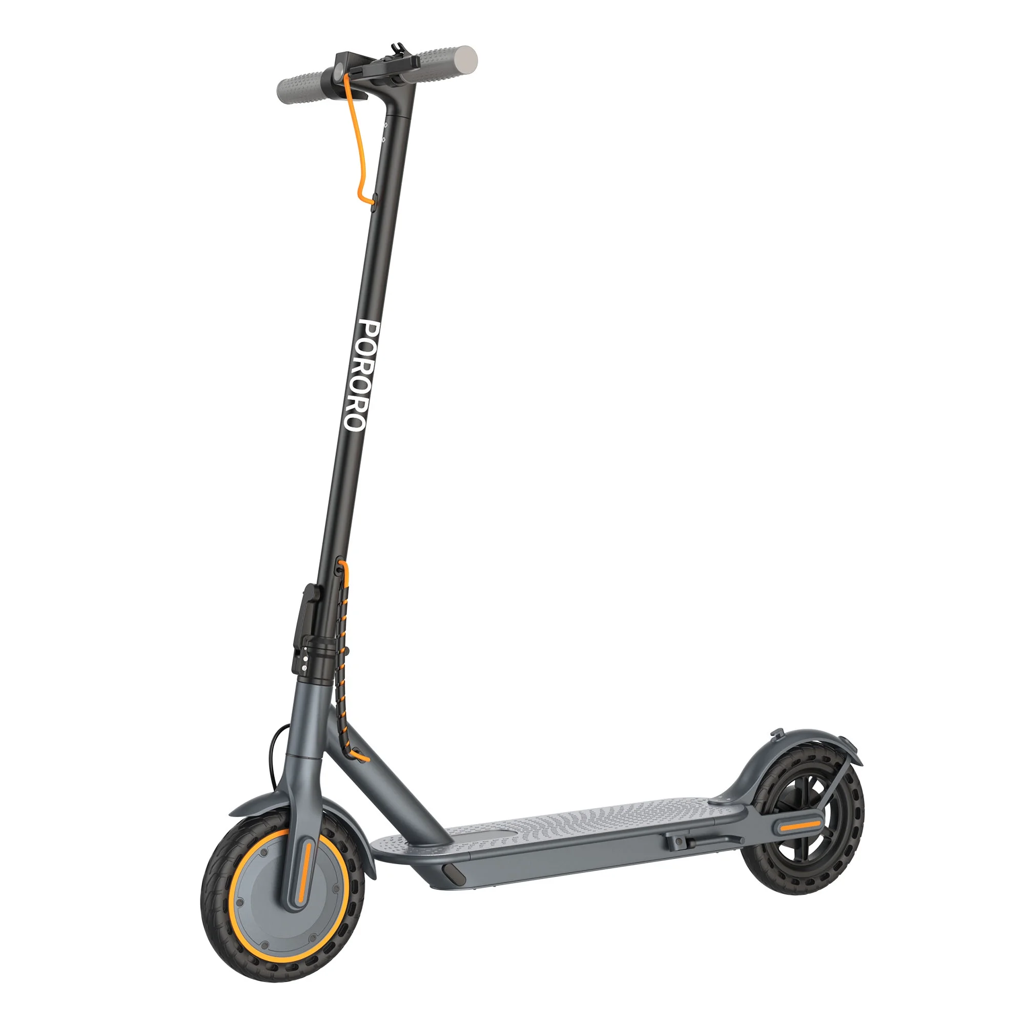 PORORO HES20 Electric Scooter for Adults, Max 19 Miles Range, with 8.5" Tires, 350W, 10.5Ah, 19MPH, Black