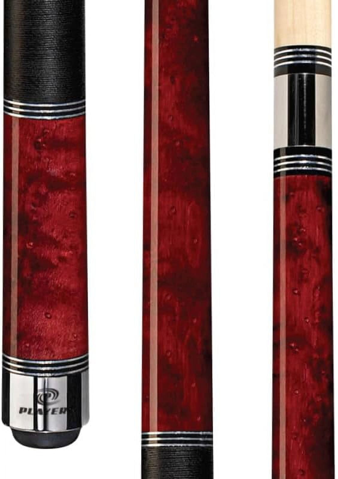 Players Classics C-960 Crimson Red Billiard Pool Cue North American Hard Maple Steel Joint Collar