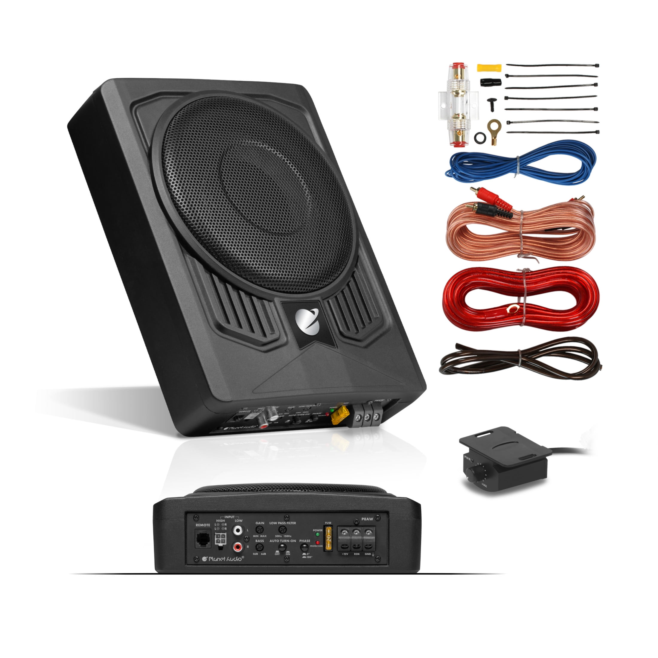 Planet Audio Surround Sound Car Subwoofers, Black, 8.86 x 12.20 x 2.95 Inches, 10.25 lb