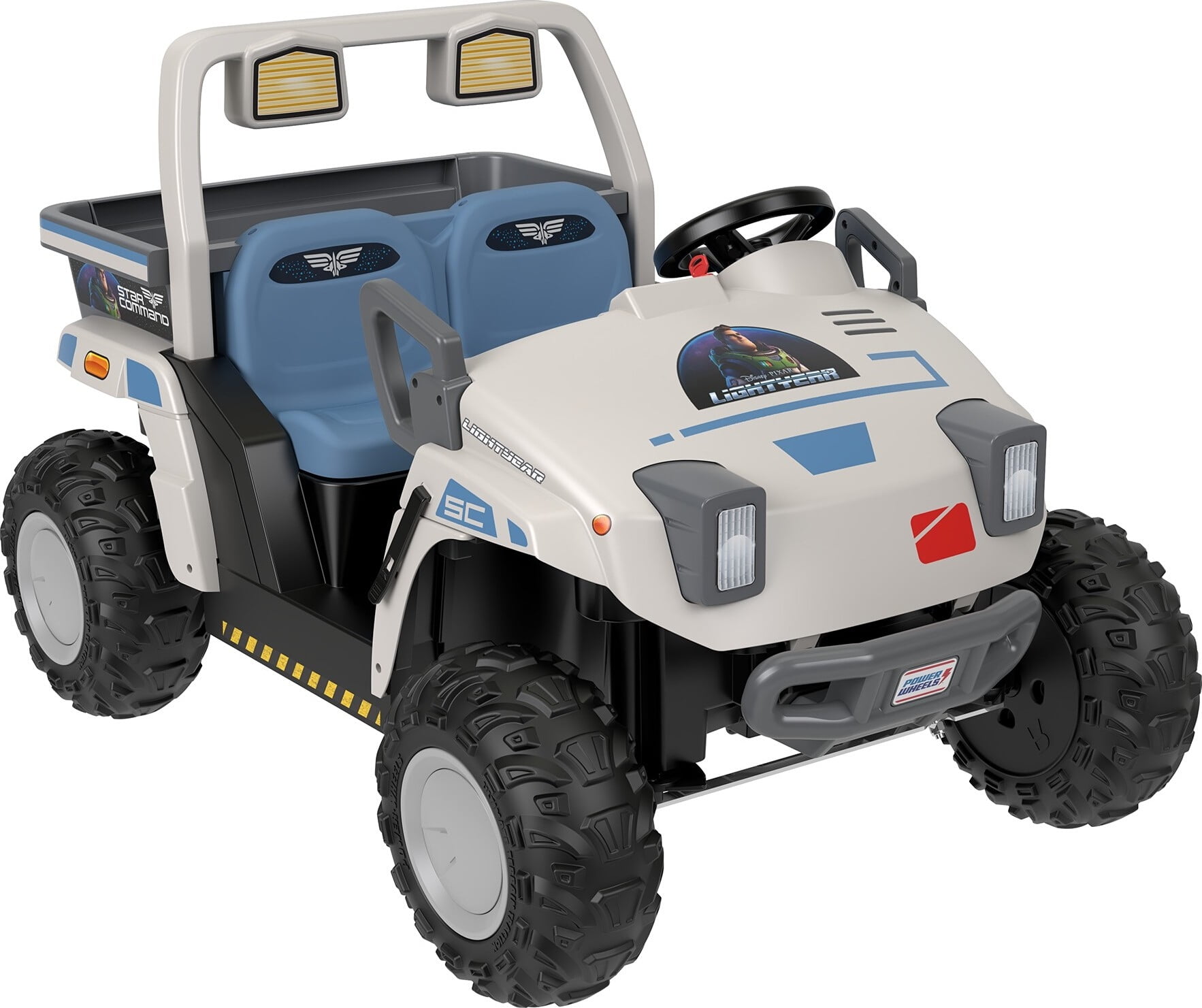 Power Wheels Disney and Pixar Lightyear Star Command Base Transport Ride-on, 12 V, Max Speed: 5 mph