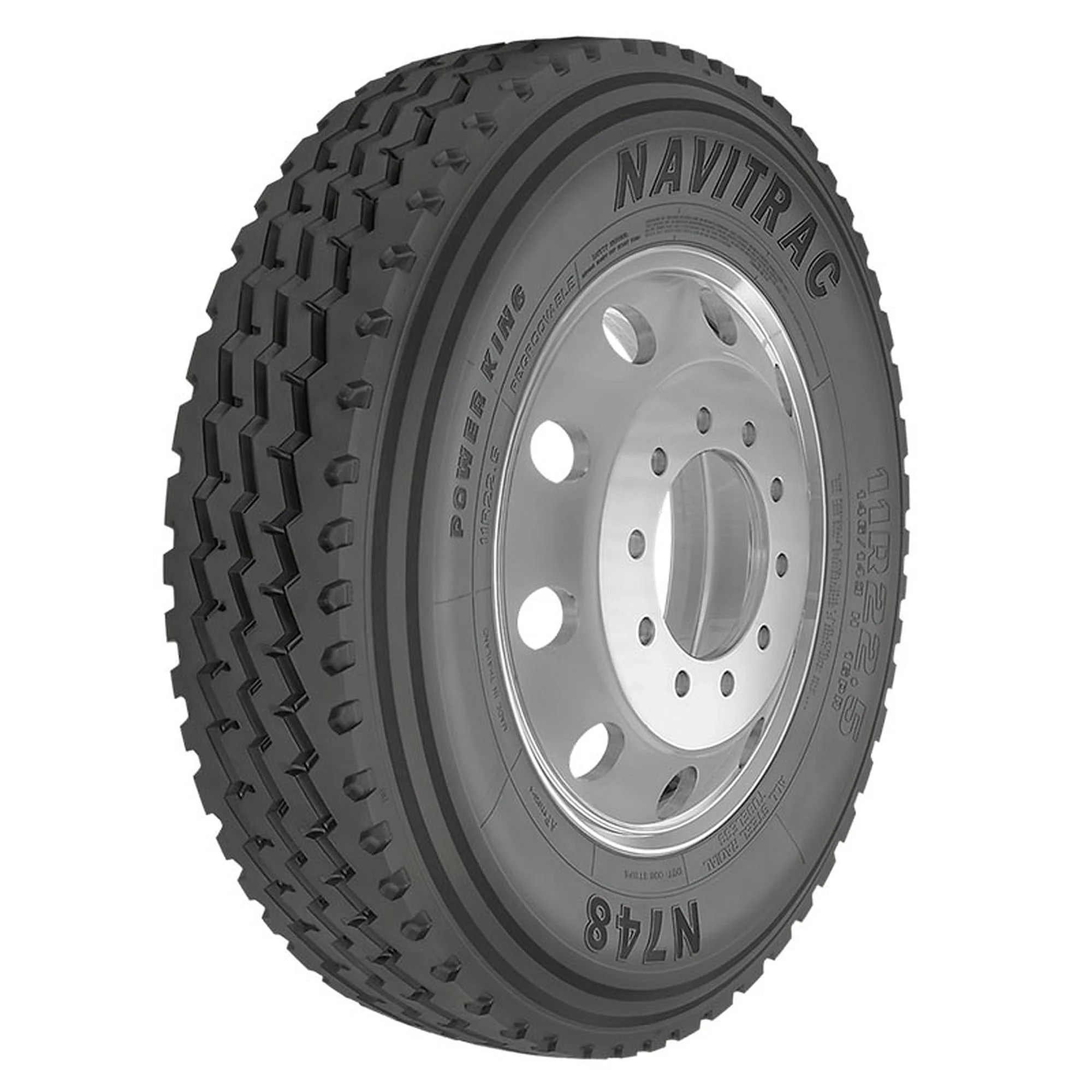 Power King Navitrac N748 255/70R22.5 140/137M H Commercial Tire