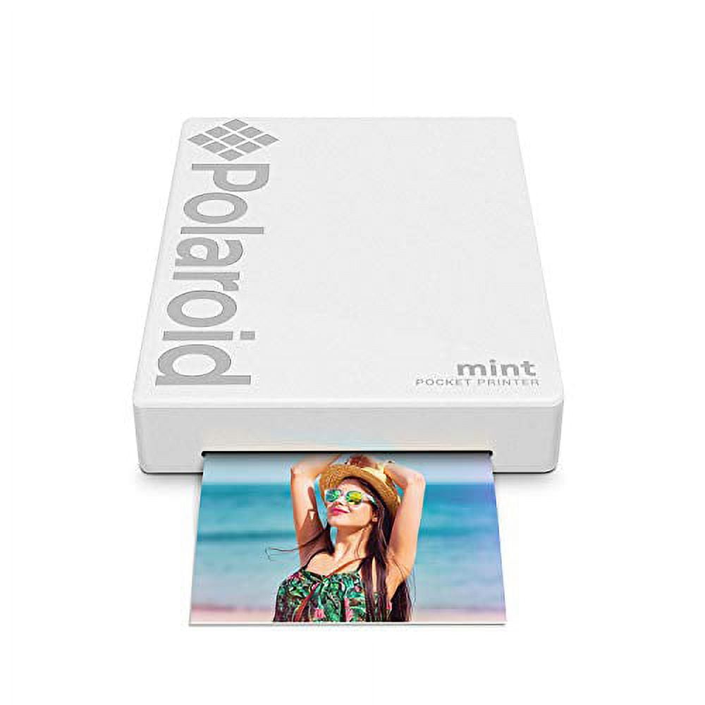 Polaroid Mint Pocket Printer with Zero Ink Printing Technology and Bluetooth Connectivity- Black