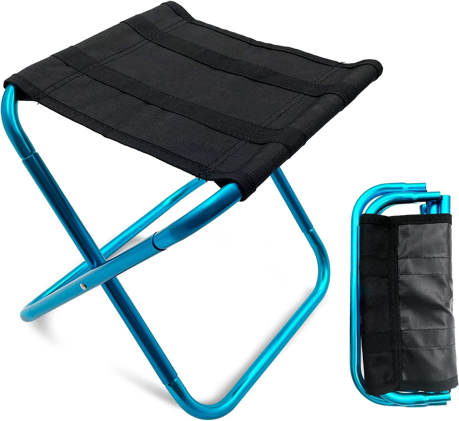 LYFJXX Travel Portable Camping Stool with Carry Bag, Blue