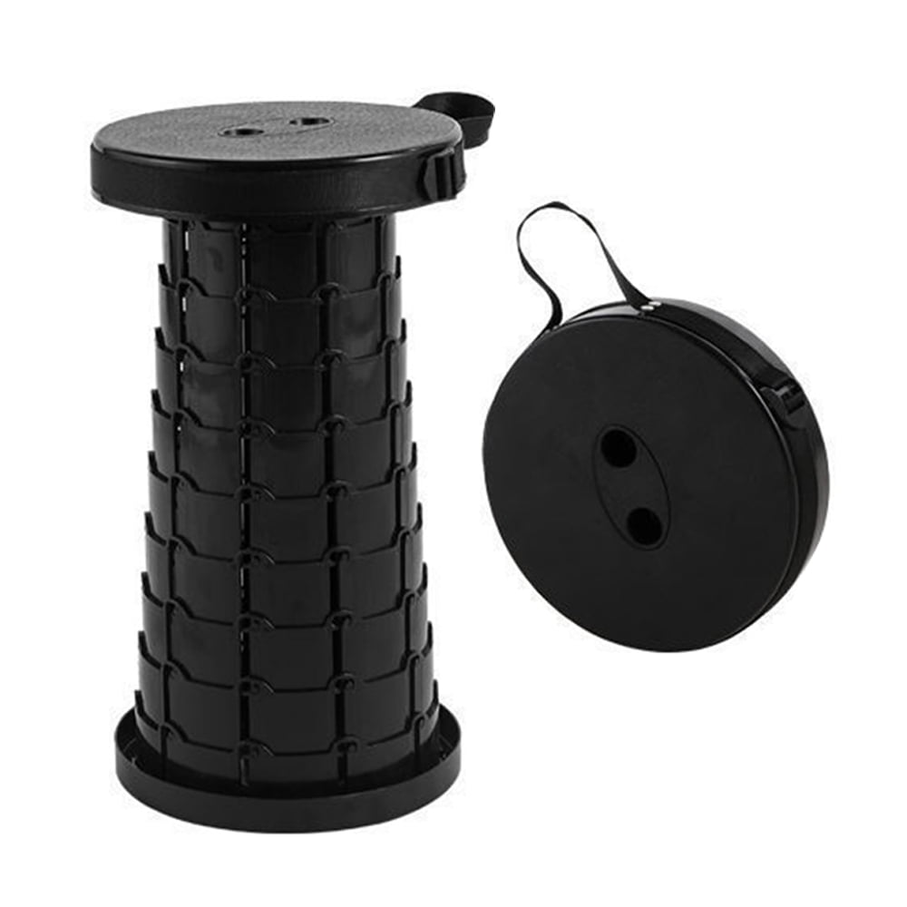 Portable Telescoping Stool, Retractable Stool for Camping Garden Fishing Hiking Travel BBQ, retractable seat fishing elderly walking stool