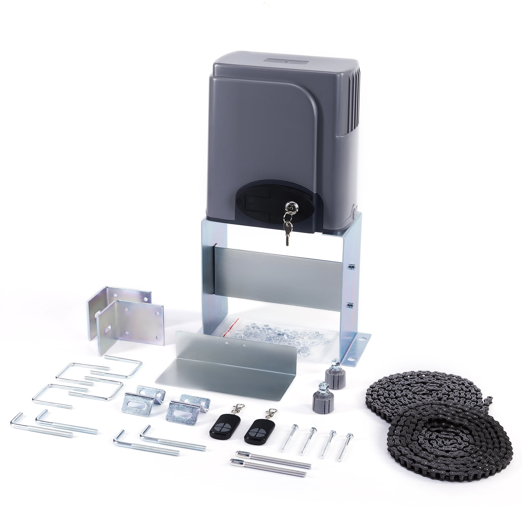 Preenex 1400lb Cap Electric Auto-Sensing Sliding Gate Door Opener AC Motor Remote Control