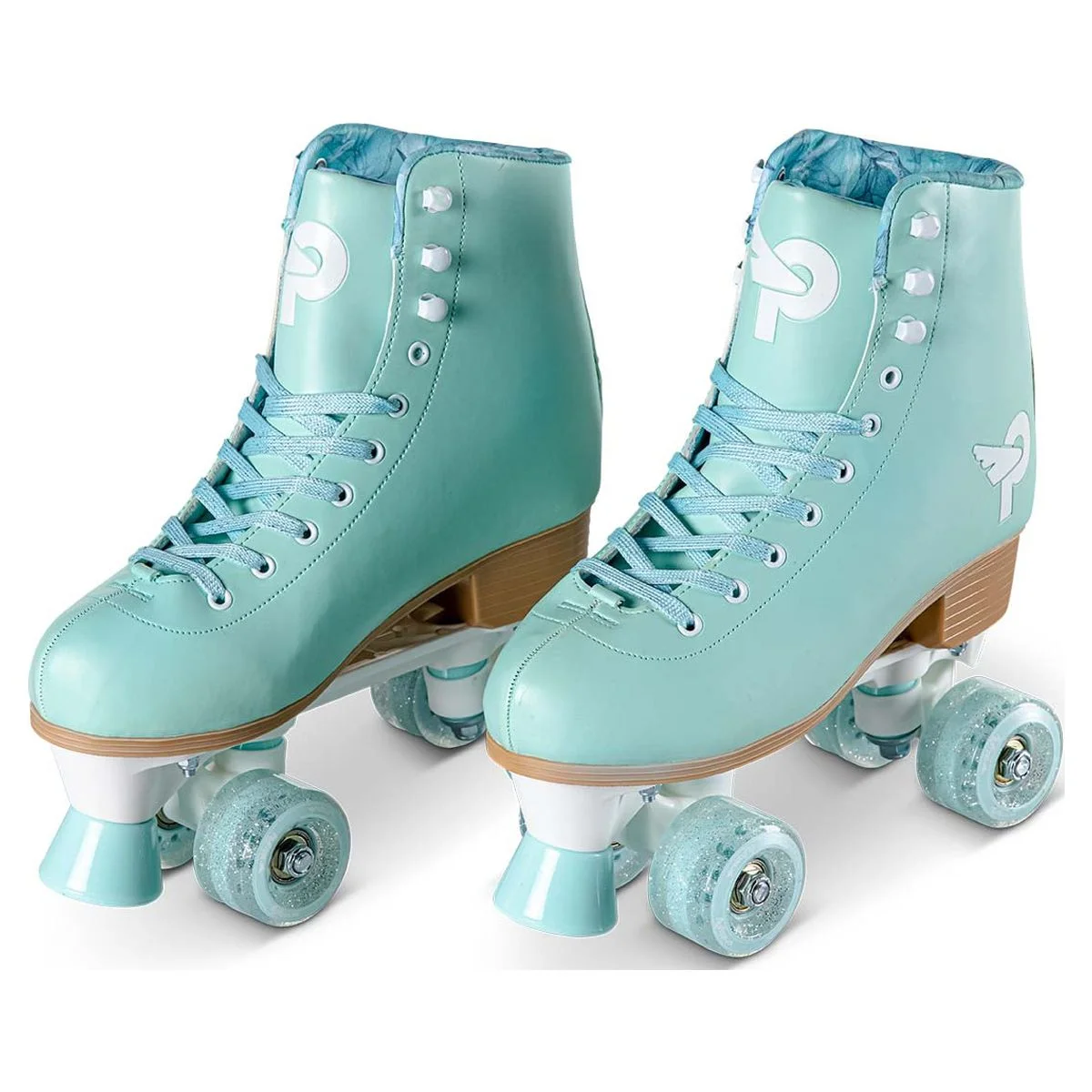 Prettyfly Retro Quad Adult Skates - Pastel Blue (Size 8), One Pair, Women Skates