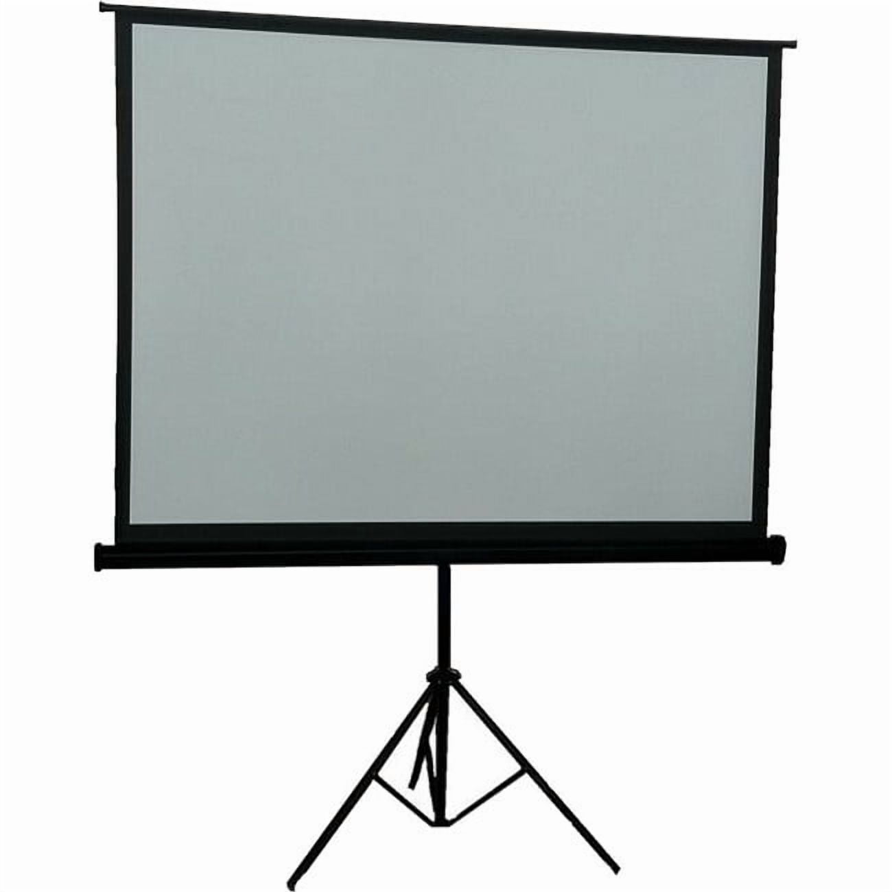 ProHT Tripod Projection Screen Type, 100-inch Ratio 4:3 Portable Indoor Outdoor Projector Screen, 8K / 4K Ultra HD 3D Ready, Foldable Stand Tripod Black Colour