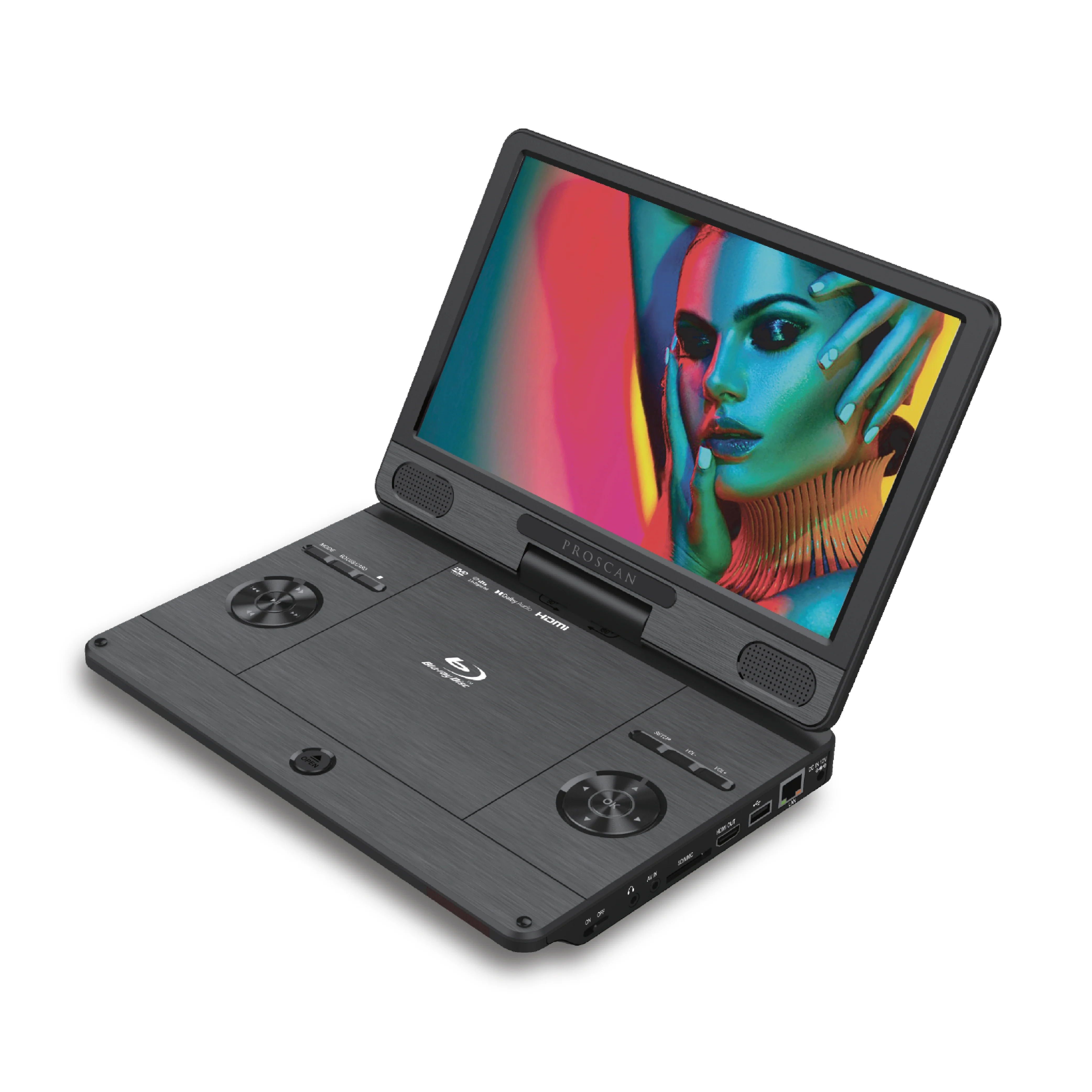 Proscan 11.6" Portable Blu-Ray Media Player - Swivel Screen, PDVD1187