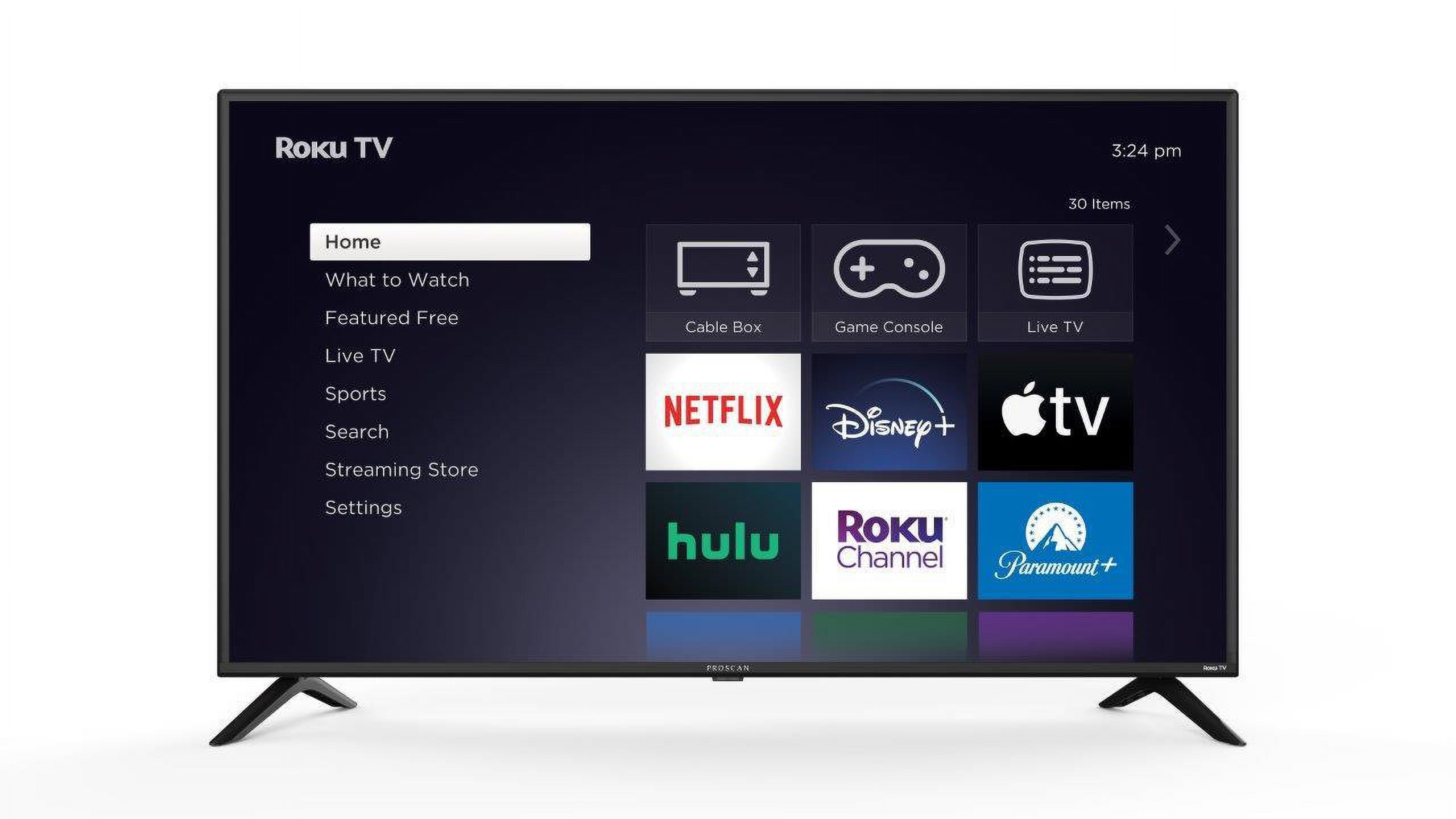 Proscan 24" Class HD 720P ROKU Smart TV, Black, PTR2466