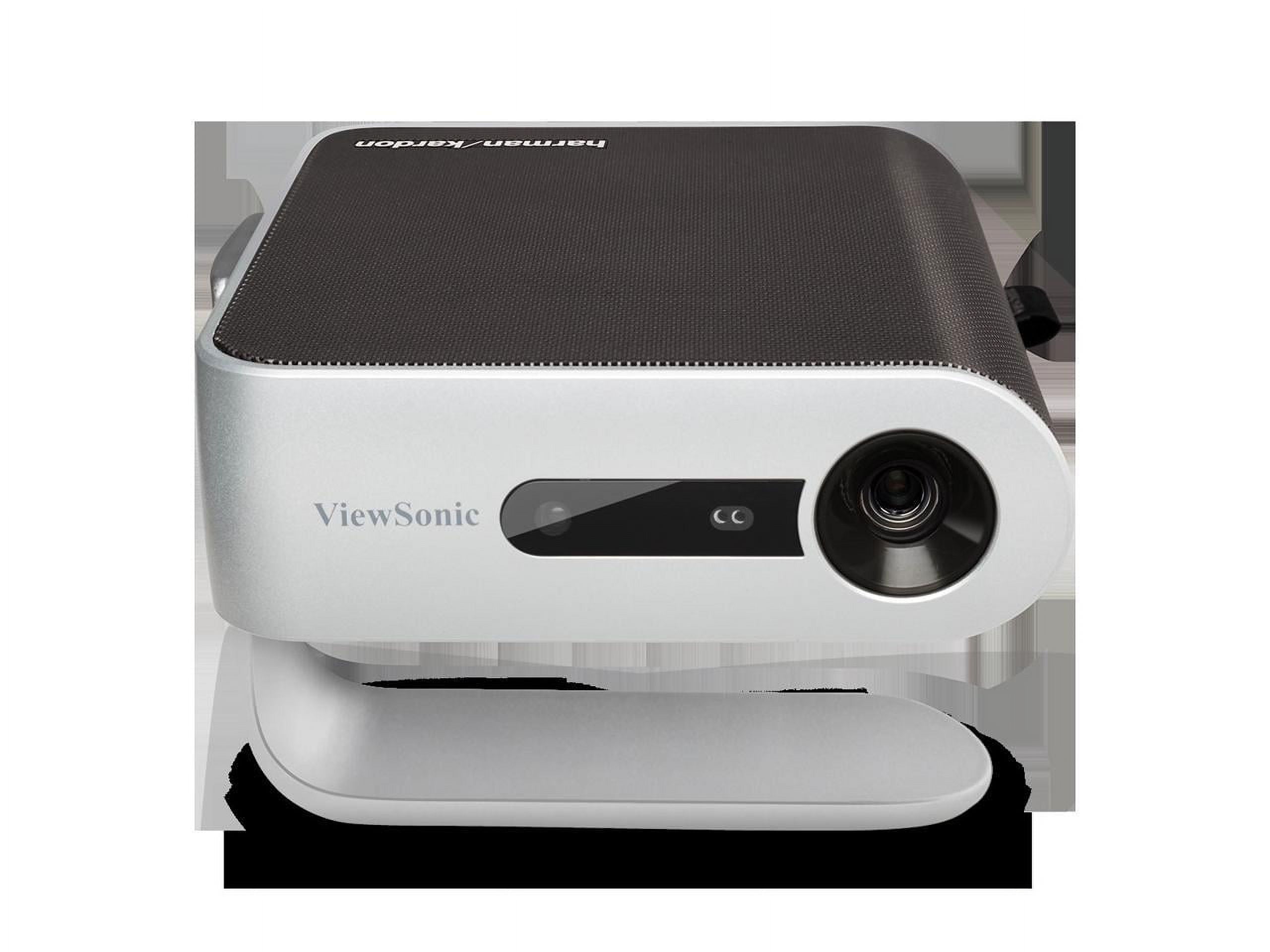 ViewSonic M1+ Portable LED Projector with Auto Keystone, Dual Harman Kardon Bluetooth Speakers and HDMI, USB C