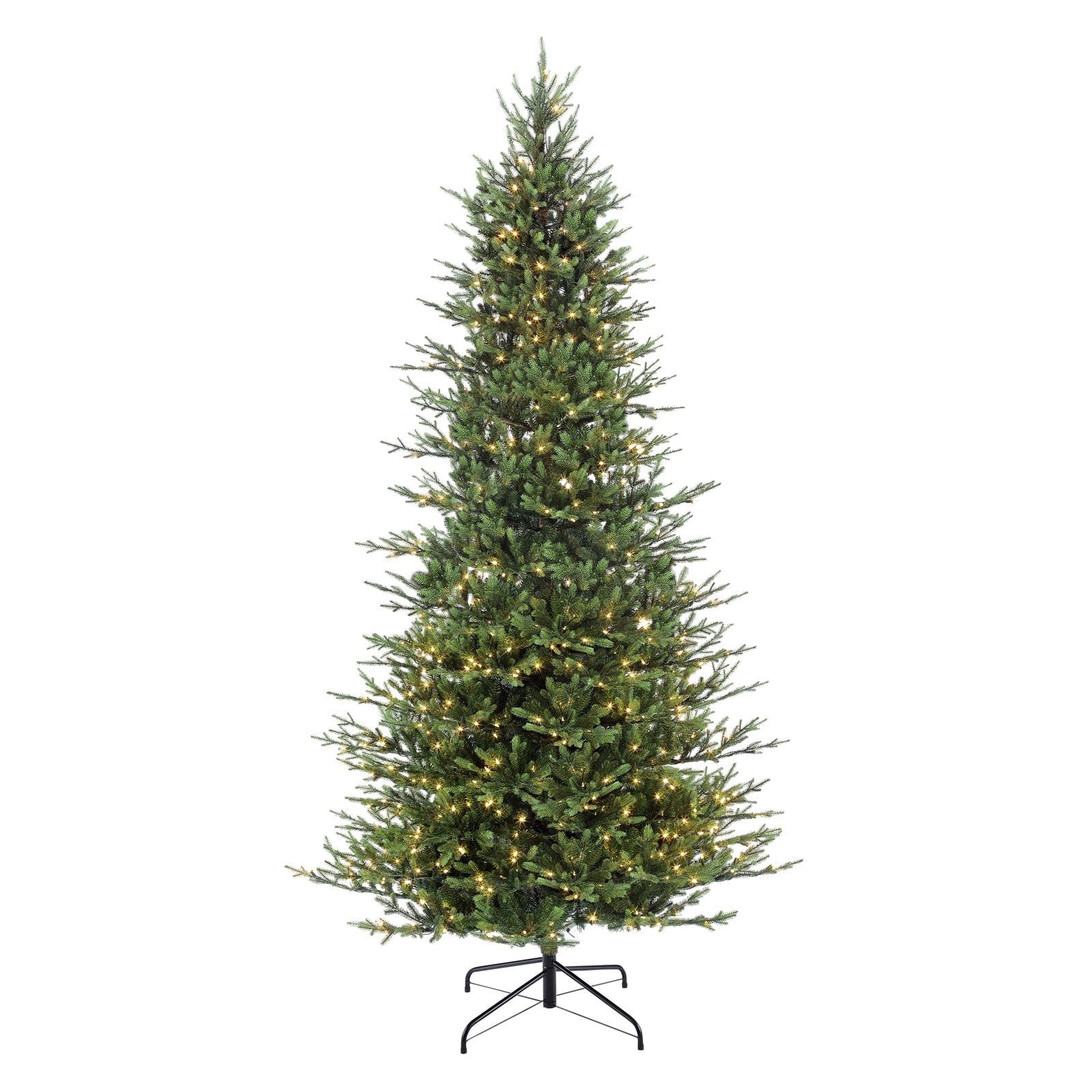 Puleo International Balsam Fir 9 ft. Pre-Lit Slim Artificial Christmas Tree