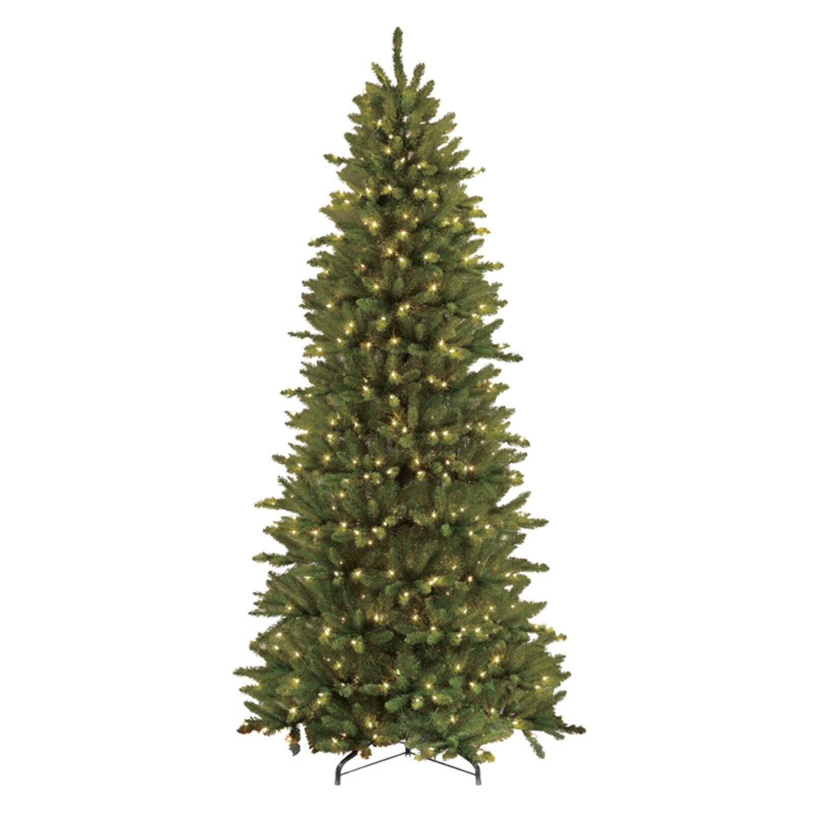 Puleo International Fraser Fir Clear Pre-lit Slim Christmas Tree