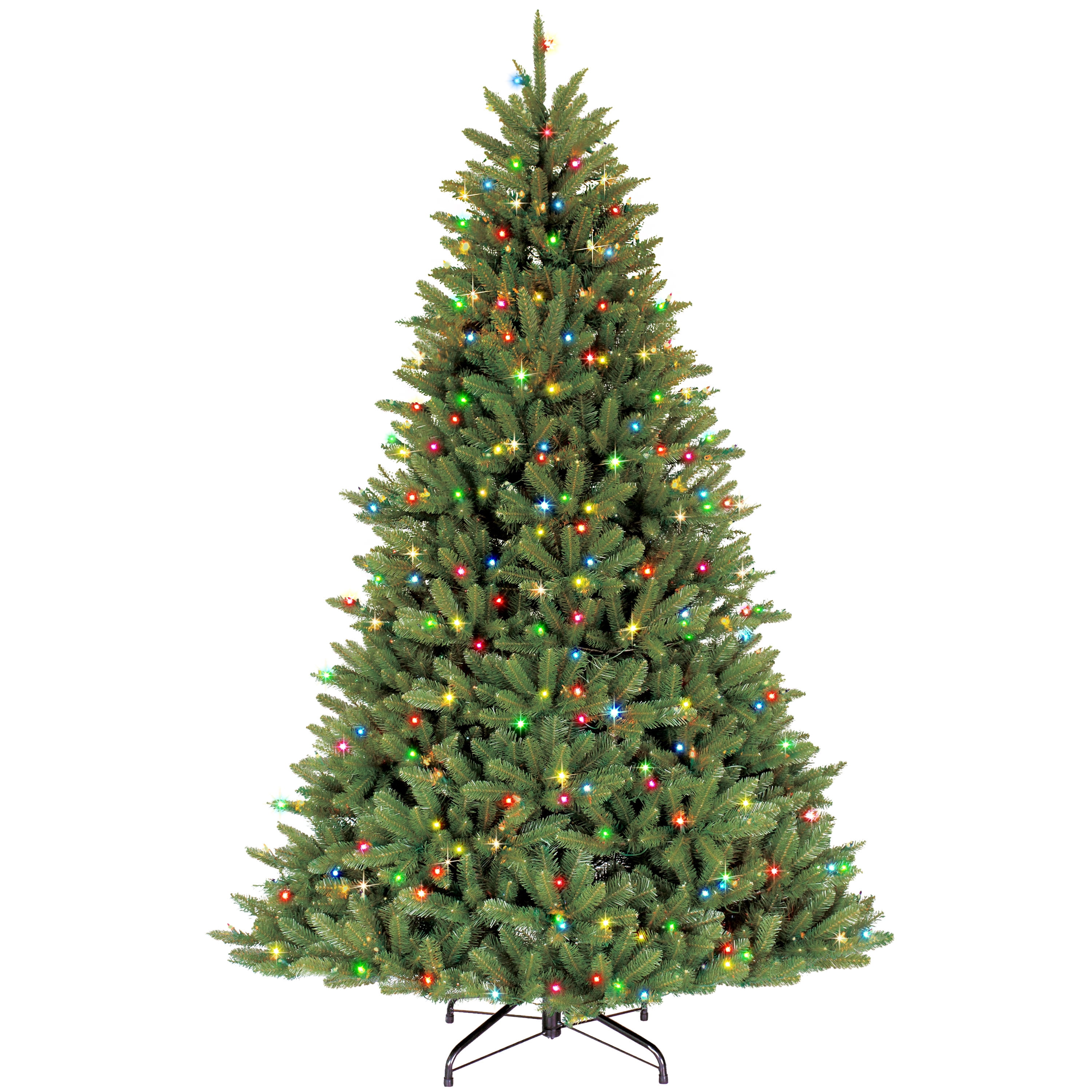 Puleo International 7.5 ft. Pre-Lit Fraser Fir Artificial Christmas Tree with 750 Clear/Multi-Colored LED UL listed Lights