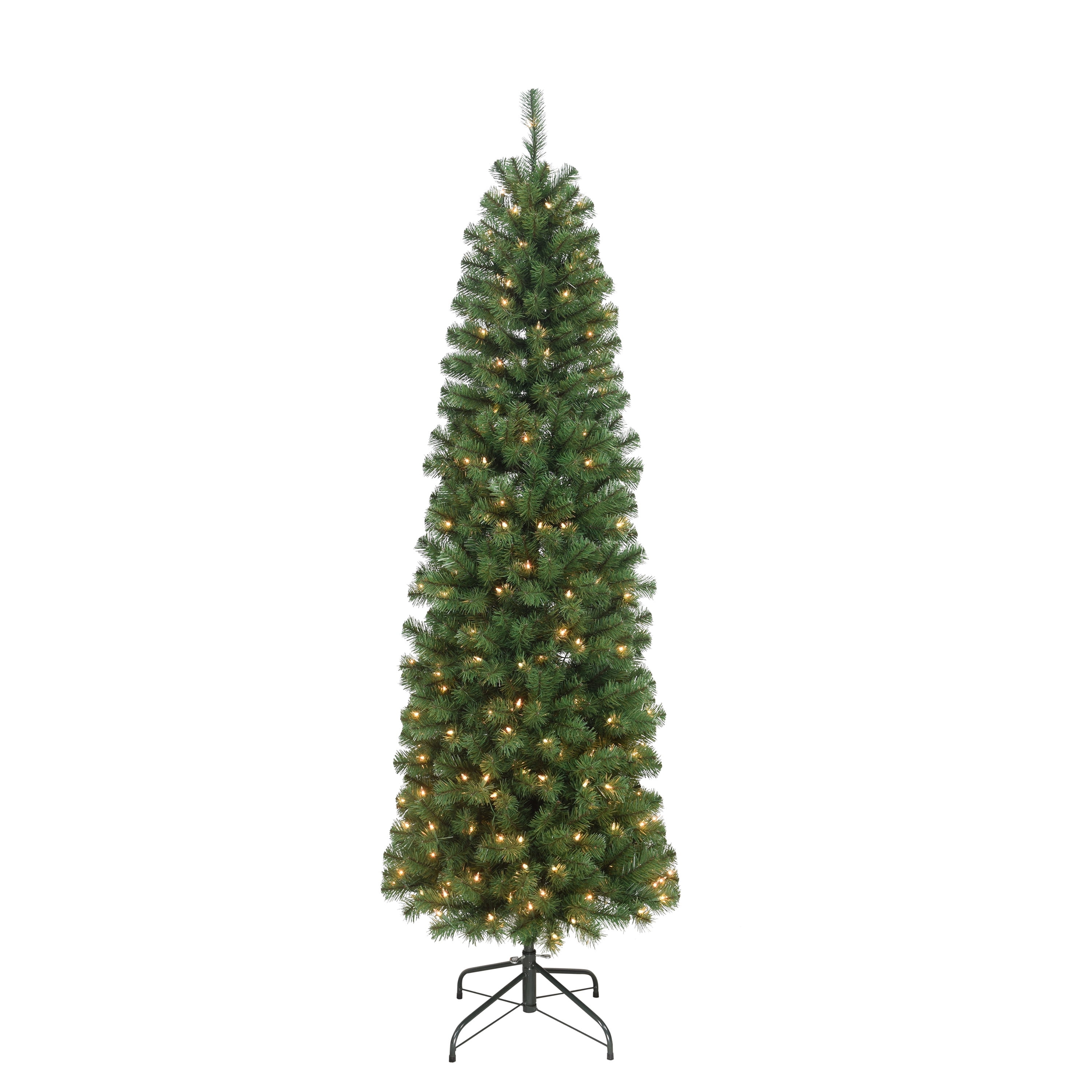 Puleo International 7.5 ft. Pre-Lit Northern Fir Artificial Christmas Tree with 350 Clear UL listed Lights