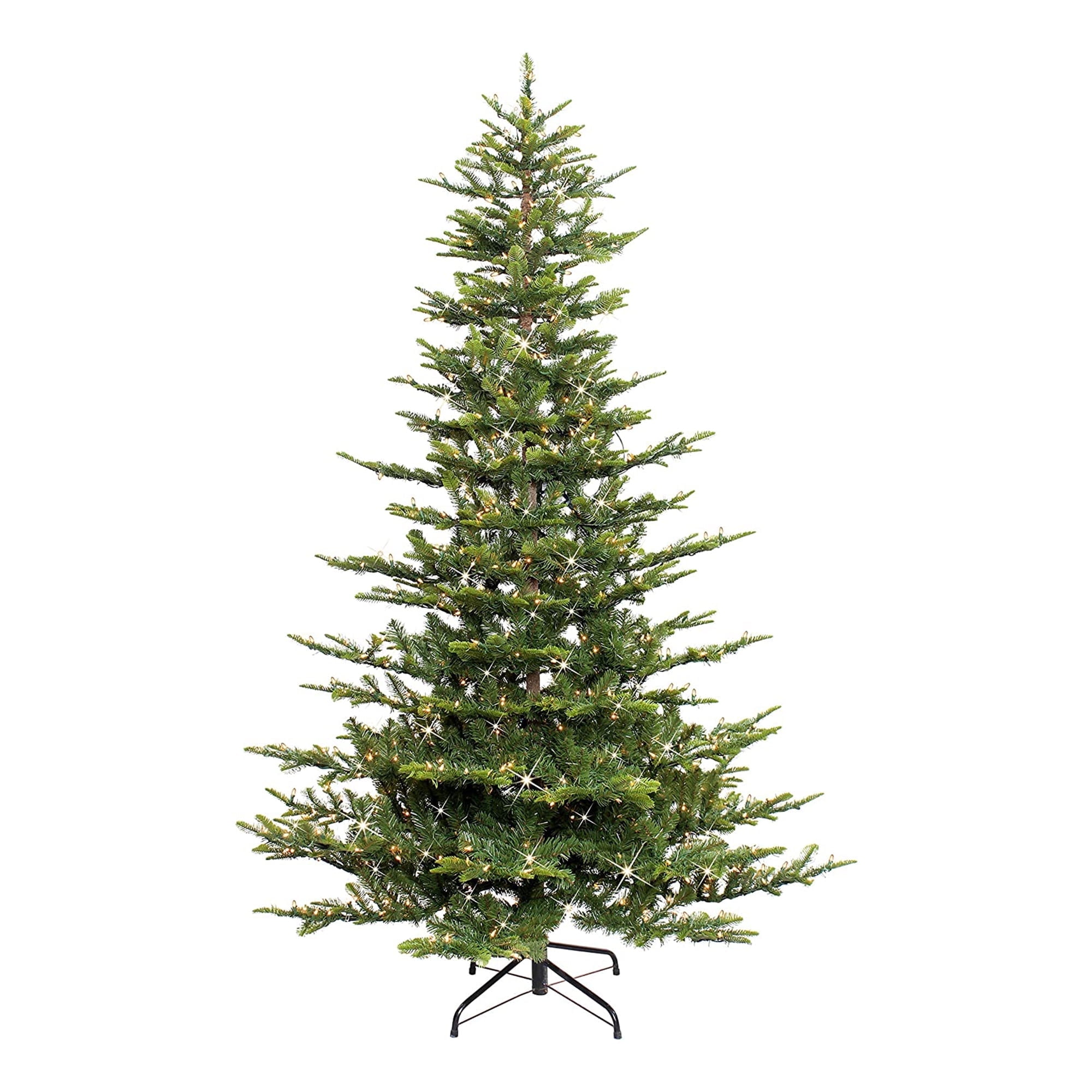 Puleo International 7.5' Pre-lit Aspen Green Fir Tree