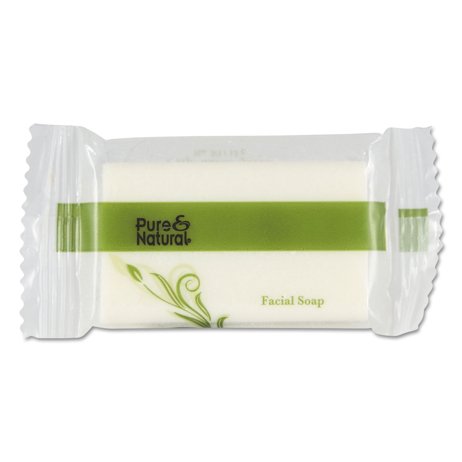 Pure & Natural Body and Facial Soap, Fresh Scent, # 3/4 Flow Wrap Bar, 1,000/Carton
