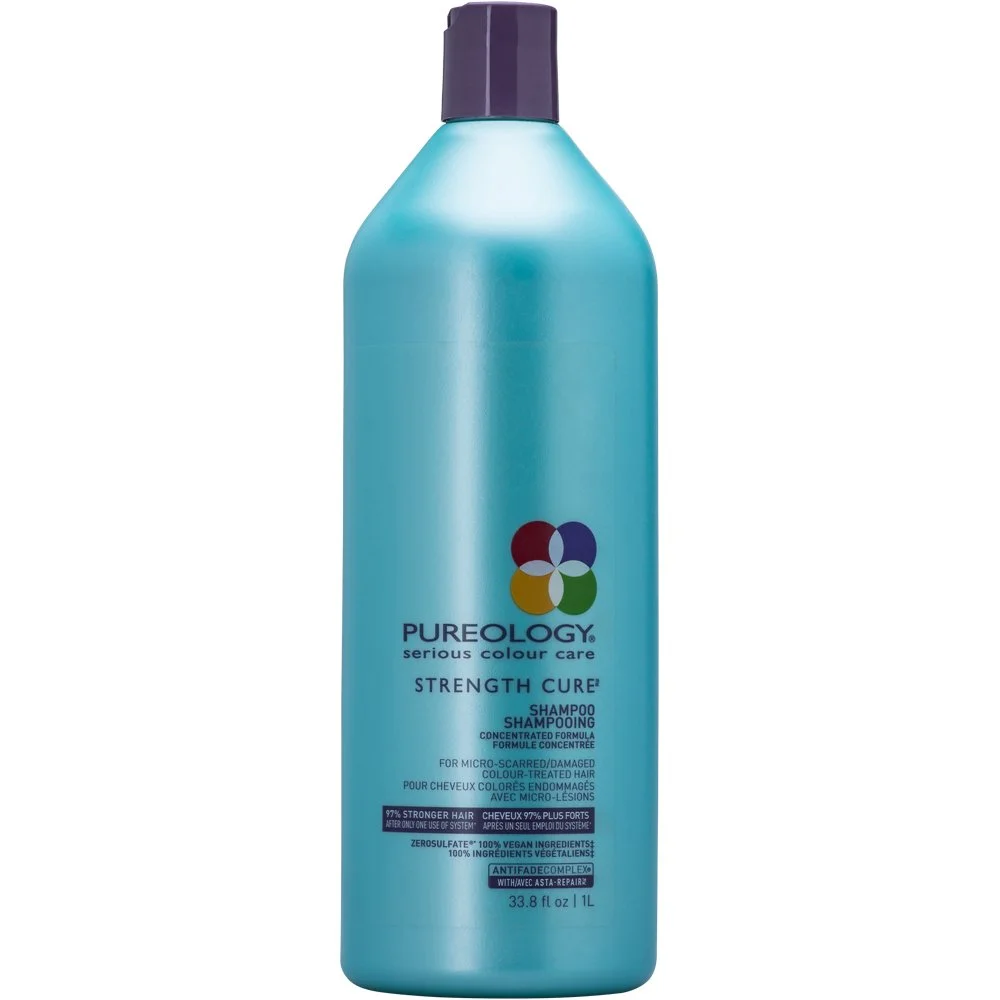 Pureology Strength Cure Color Protection Repairing Daily Shampoo with Honey, 33.8 fl oz