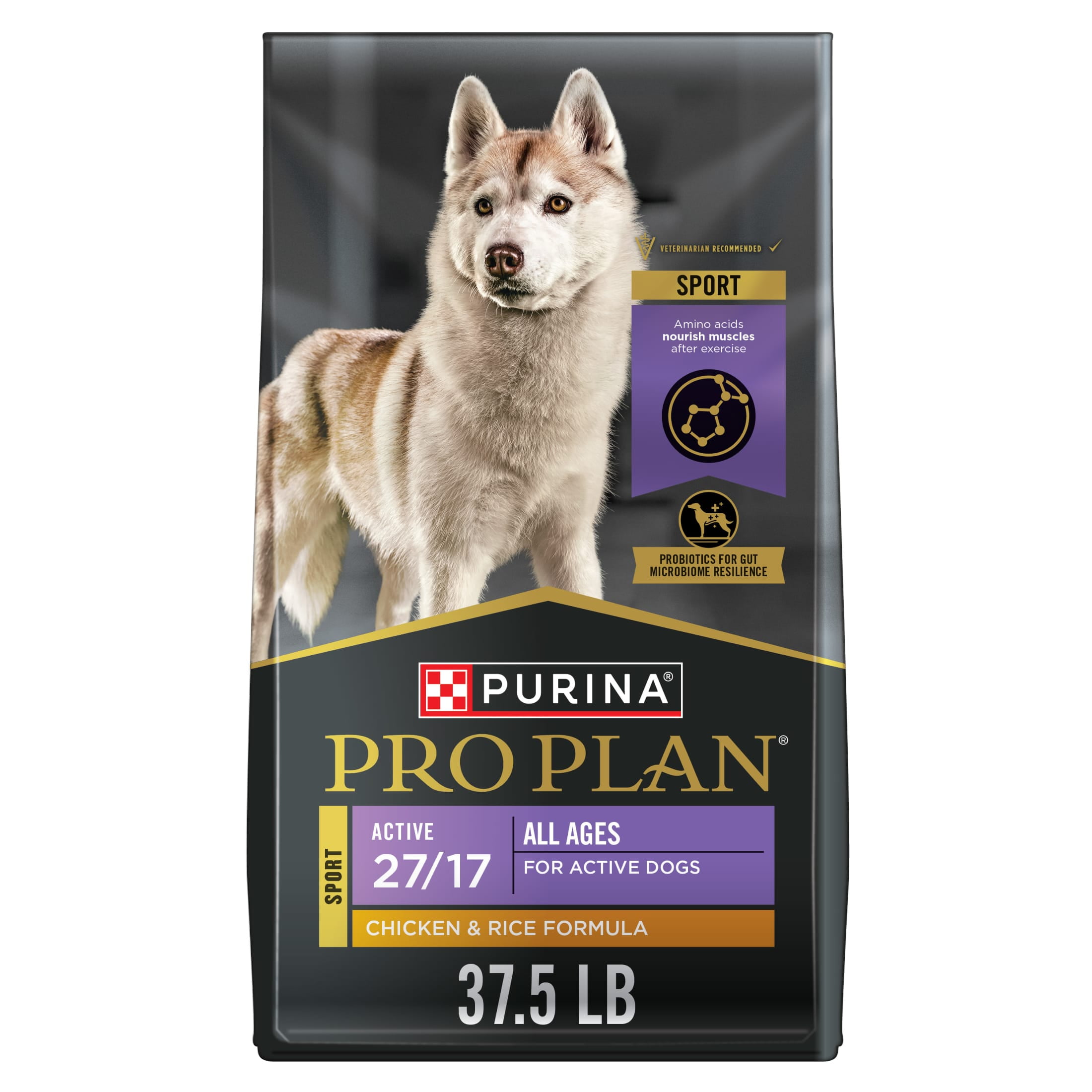 Purina Pro Plan High Protein Dog Food, Dry Dog Food, Chicken and Rice Formula, 37.5 lb Bag