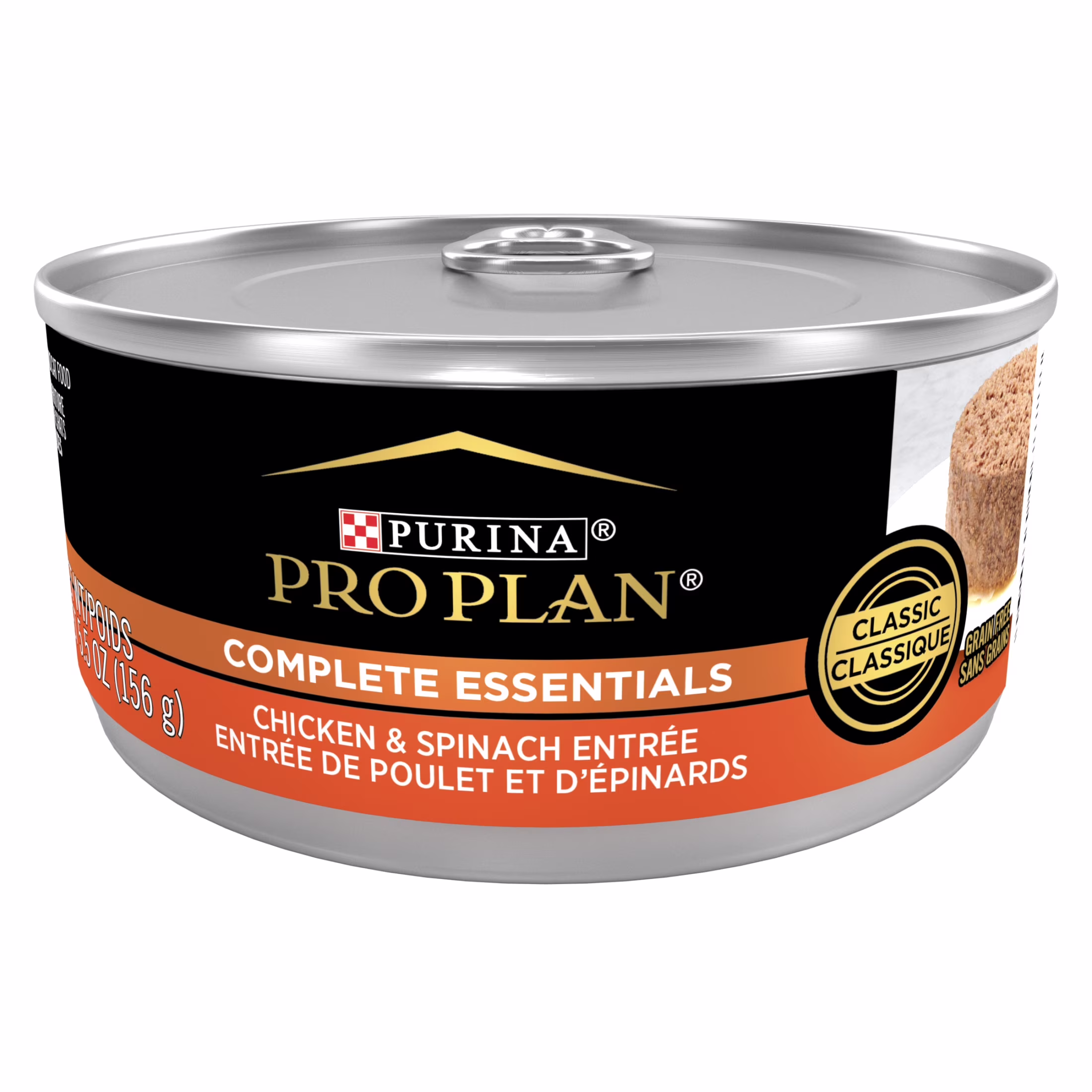 Purina Pro Plan, Grain-Free Chicken & Spinach Entree, Wet Cat Food, 24 Pack, 5.5 oz Cans