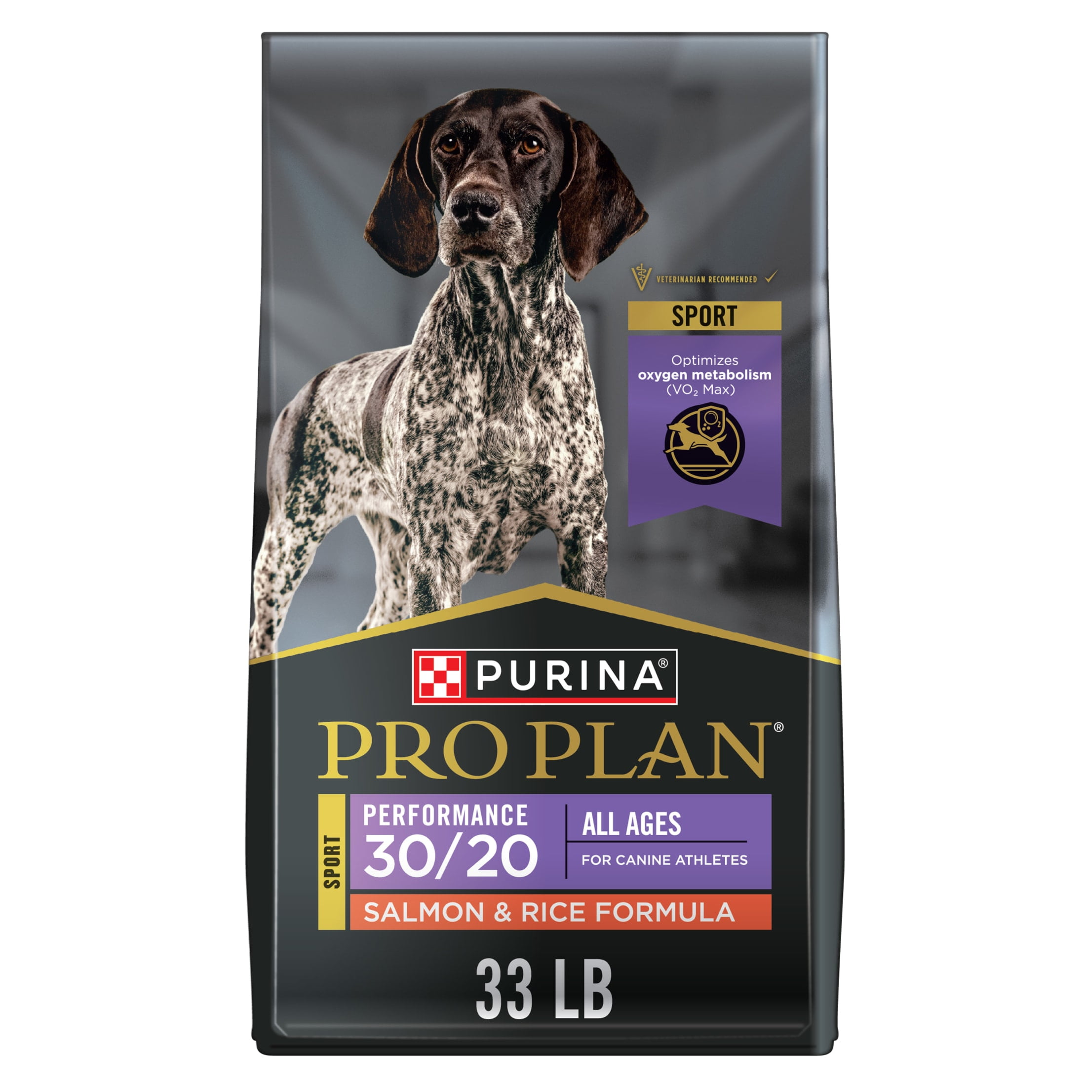 Purina Pro Plan High Protein Dog Food, Sport 30/20 Salmon and Rice Dog Food Dry Formula, 33 lb Bag