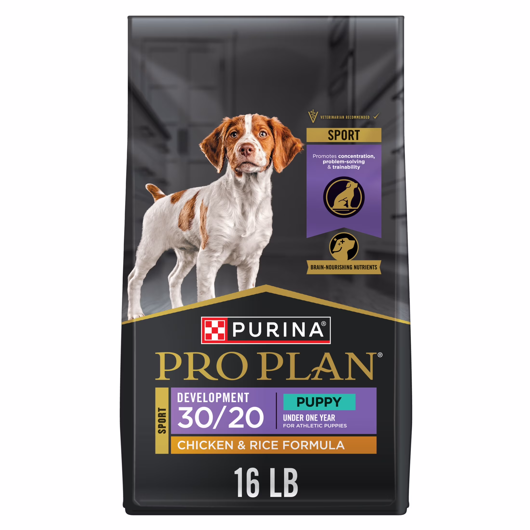 Purina Pro Plan Sport Development 30/20 Chicken and Rice Formula Puppy Food, 16 lb Bag