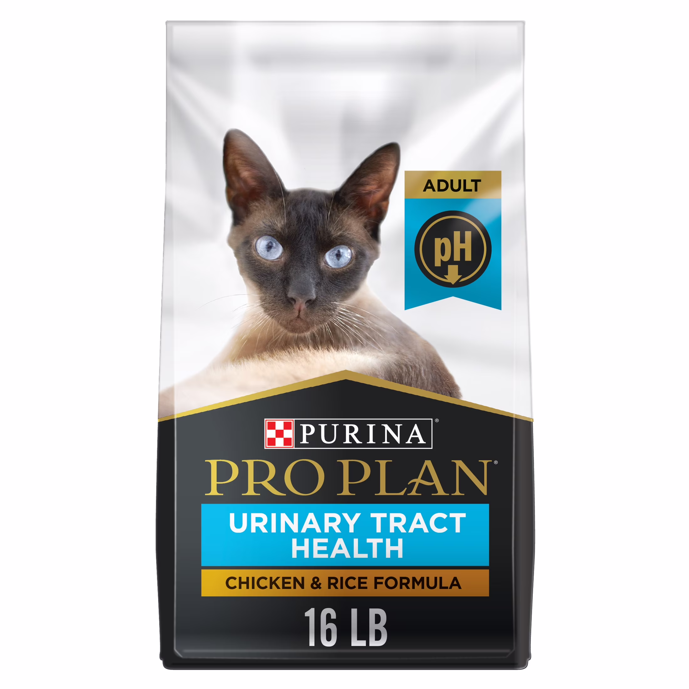 Purina Pro Plan Urinary Tract Health Dry Cat Food, Chicken & Rice, 16 lb Bag