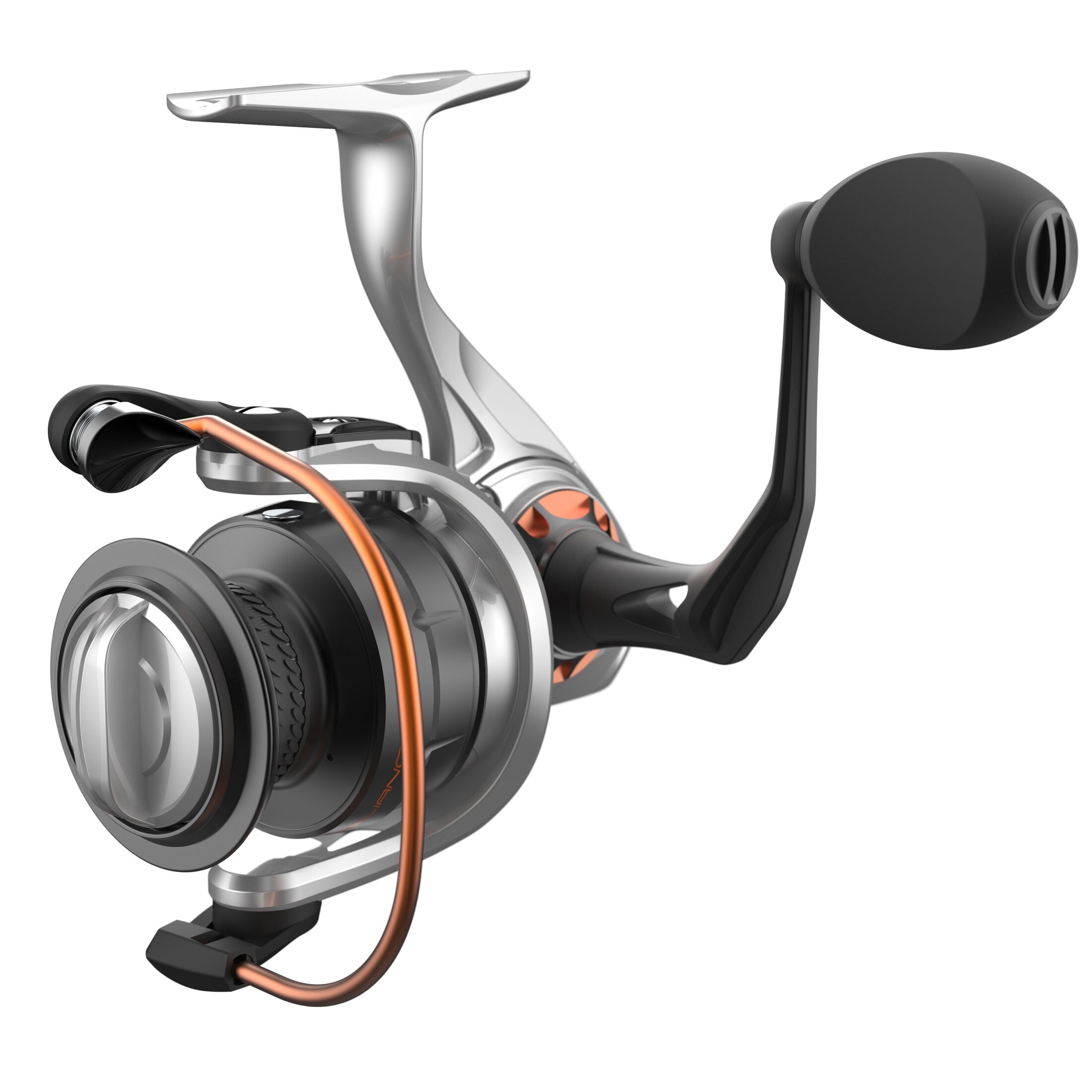 Quantum Reliance Spinning Fishing Reel, Size 35 Reel, Silver/Black