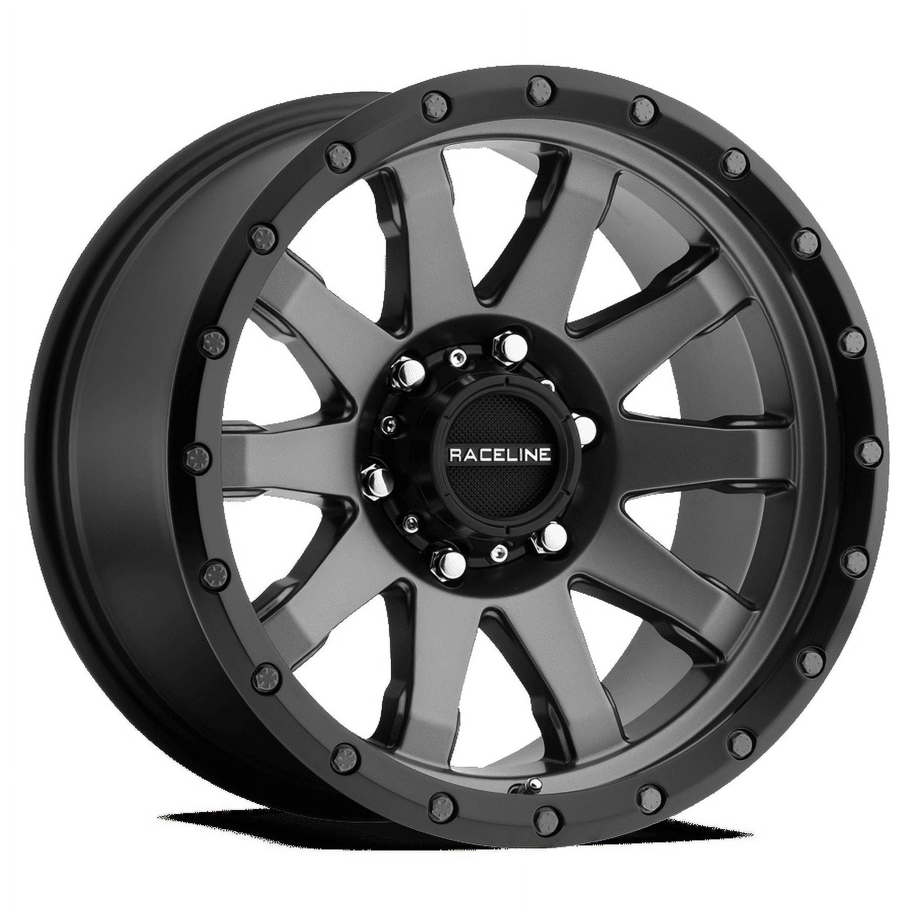 Raceline 934G-CLUTCH 20" Cast Aluminum Wheel, CLUTCH GUN METAL 20X10 6X135 -19mm