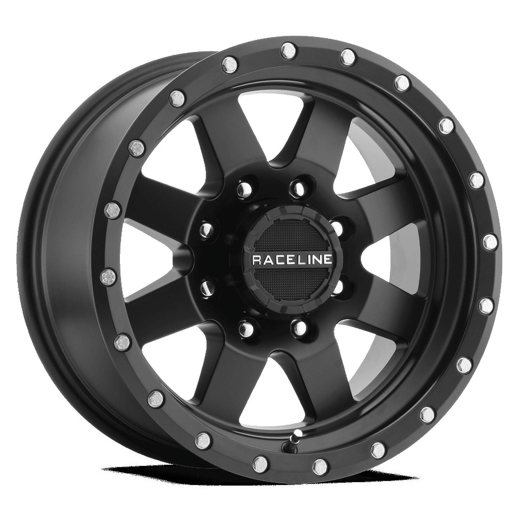 Raceline 935B-DEFENDER 15" Cast Aluminum Wheel, DEFENDER BLACK 15X8 6X139.7 -24mm