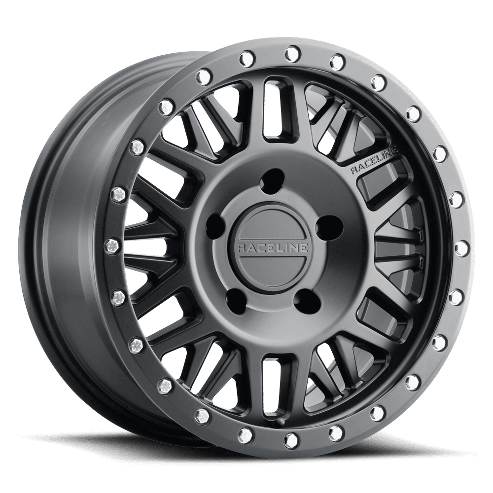Raceline 951B-RYNO 16" Cast Aluminum Wheel, RYNO SATIN BLACK 16X8 5X127 0mm