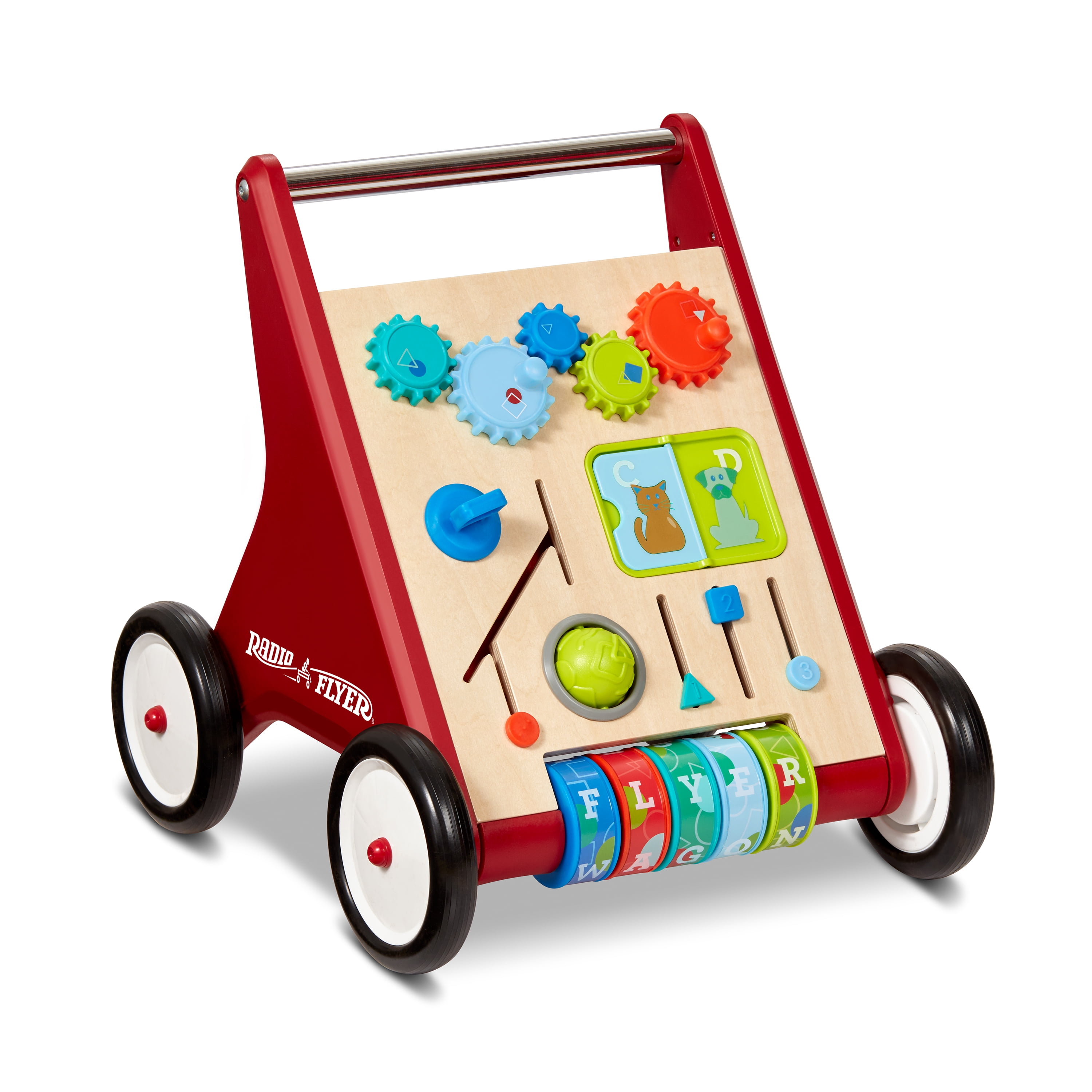 Radio Flyer, Classic Push & Play Walker Wagon, Unisex Push Walker, Product Accessories Included