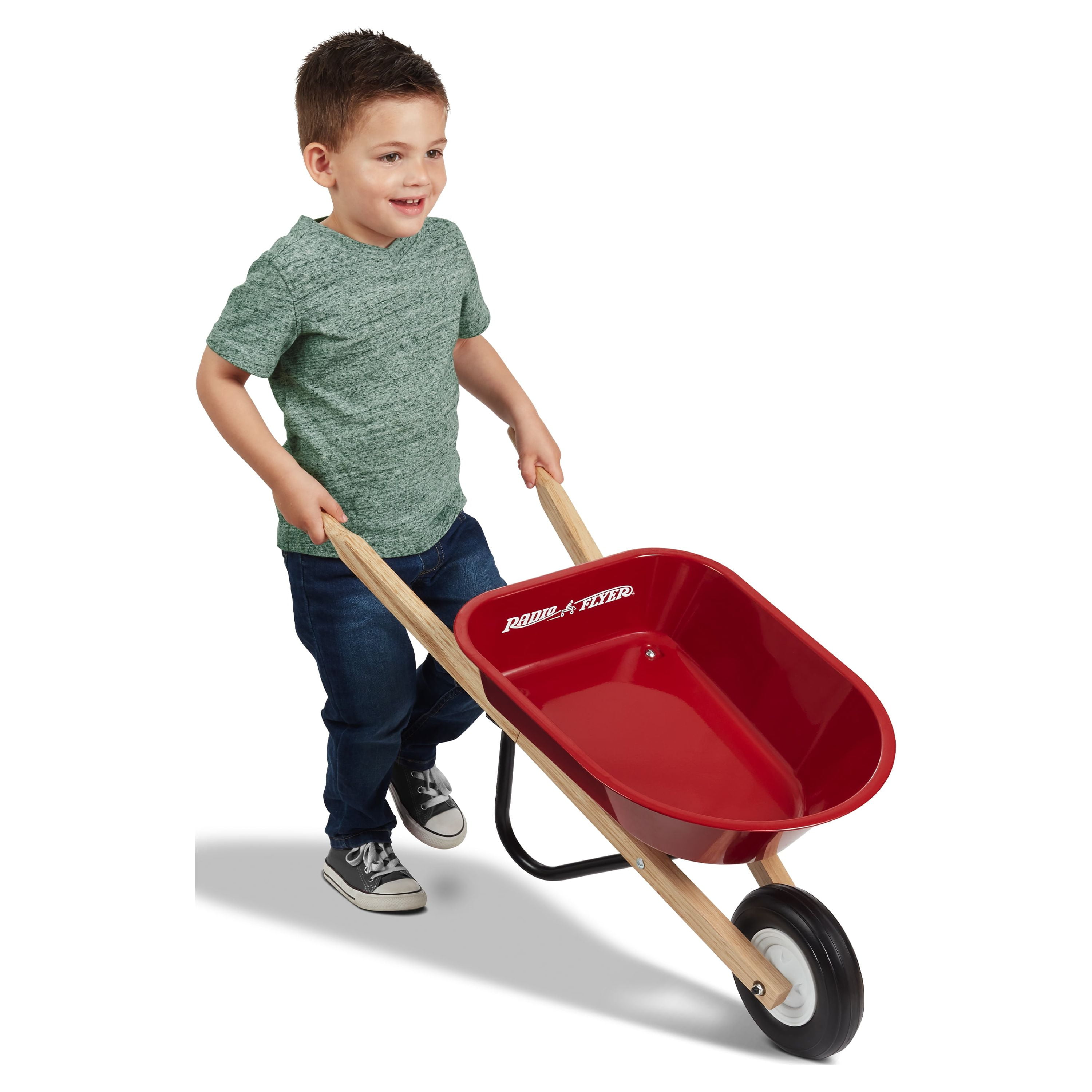Radio Flyer, Kid's Wheelbarrow Toy, Material Steel Body, Red