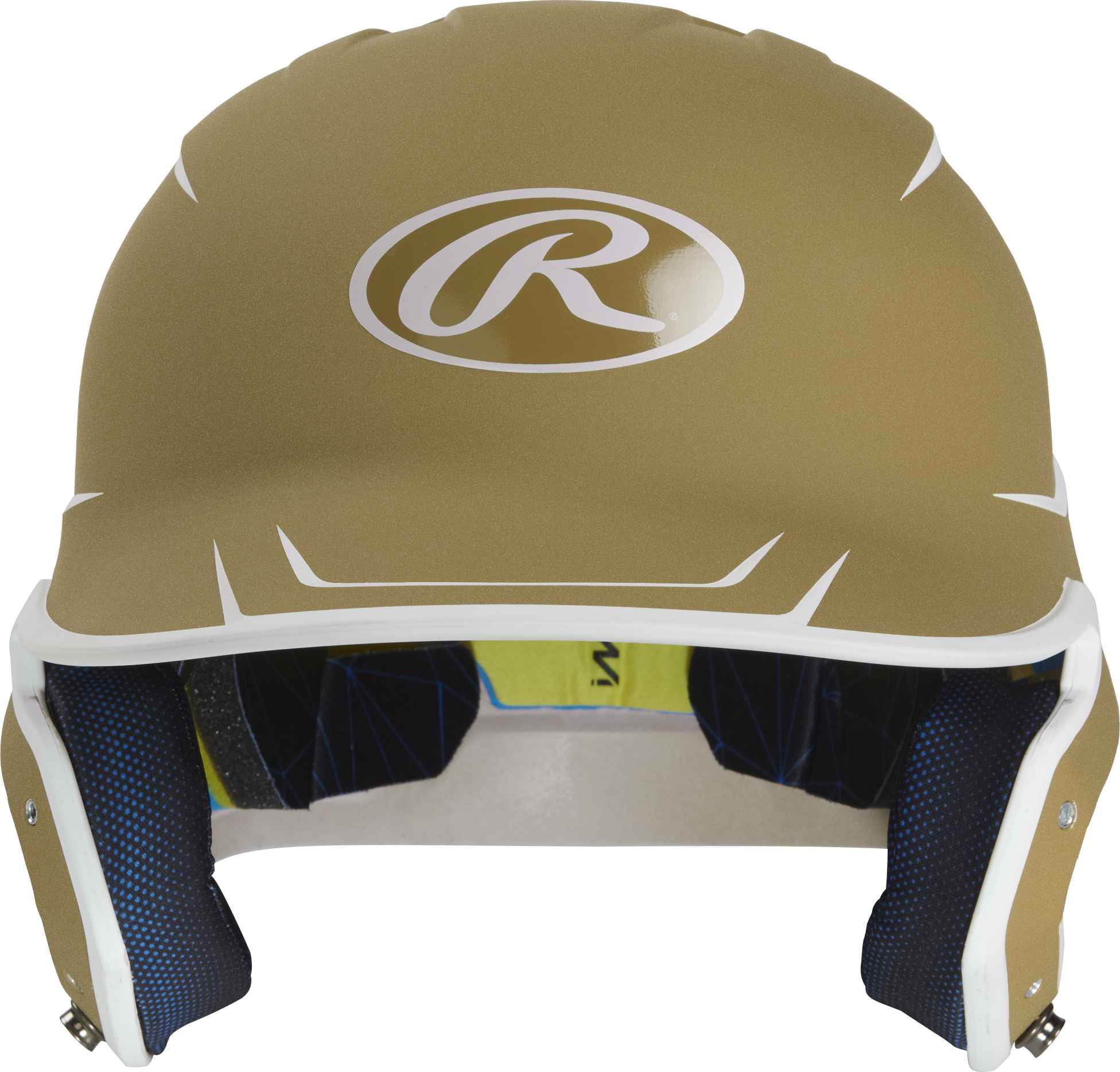 Rawlings Mach 1-Tone Helmet - Senior - Matte | Matte Vegas Gold | SENIOR