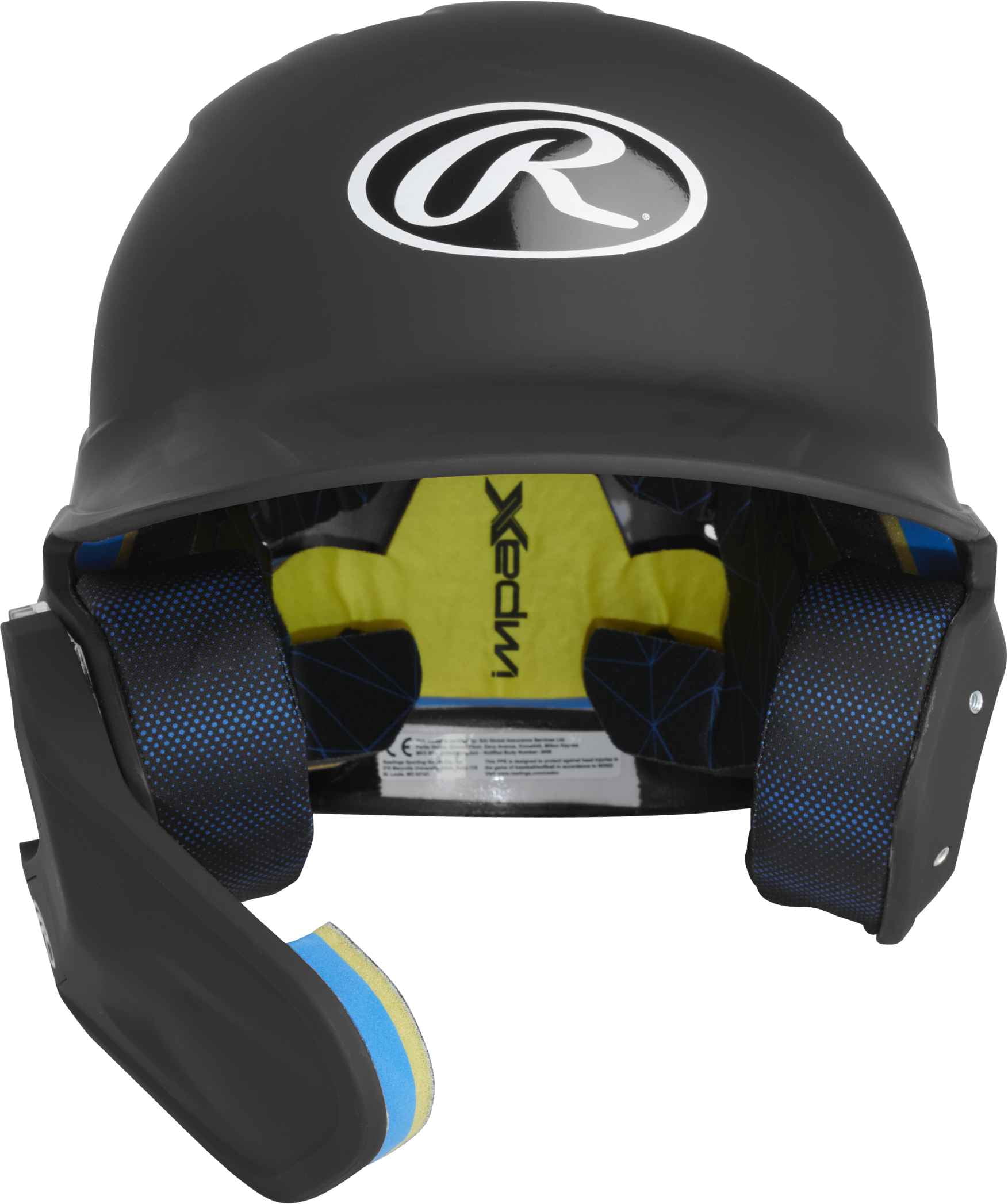 Rawlings MACH One-Tone Matte Helmet w/Adjustable Face Guard - Junior | Matte Black | JUNIOR