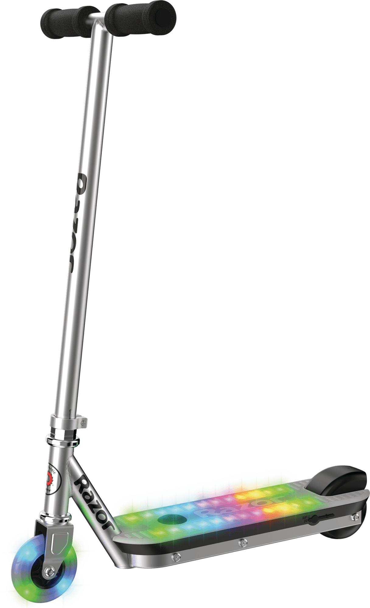 Razor Color Rave Electric Scooter - Colorful Light-Up Deck, up to 7.5 mph, for Child Ages 6+